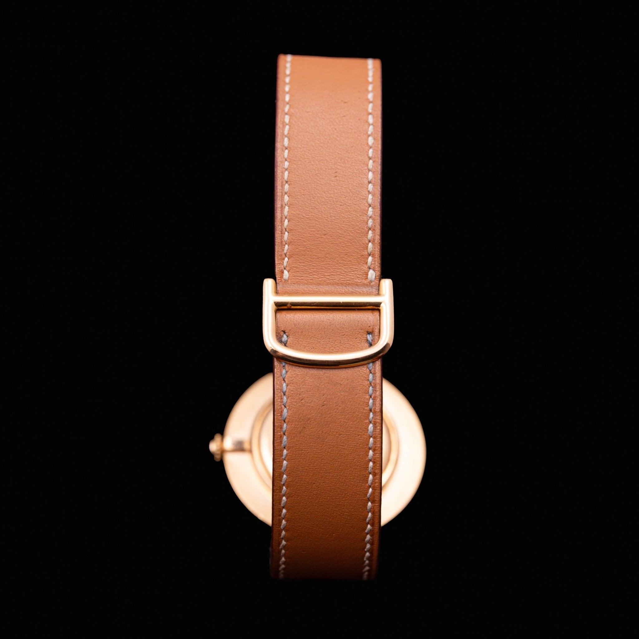CARTIER ELLIPSE RONDE AUTOMATIQUE OR HOMME - montre vintage - Contre - Temps Paris