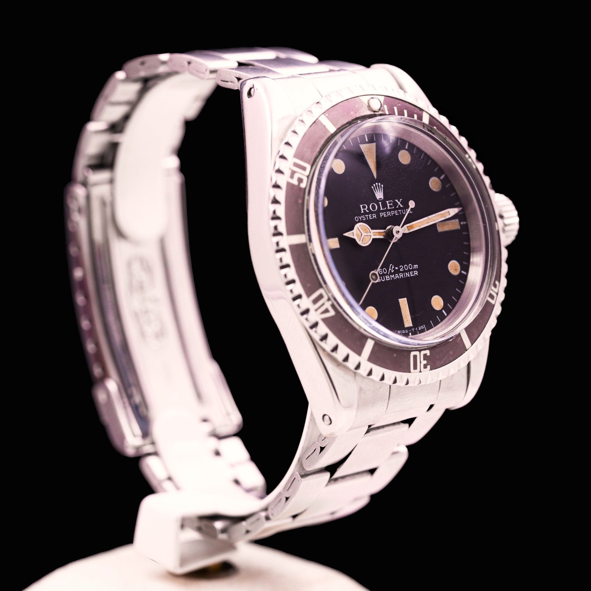 ROLEX SUBMARINER REF 5513 "LUNETTE TROPICALE" - montre vintage - Contre - Temps Paris