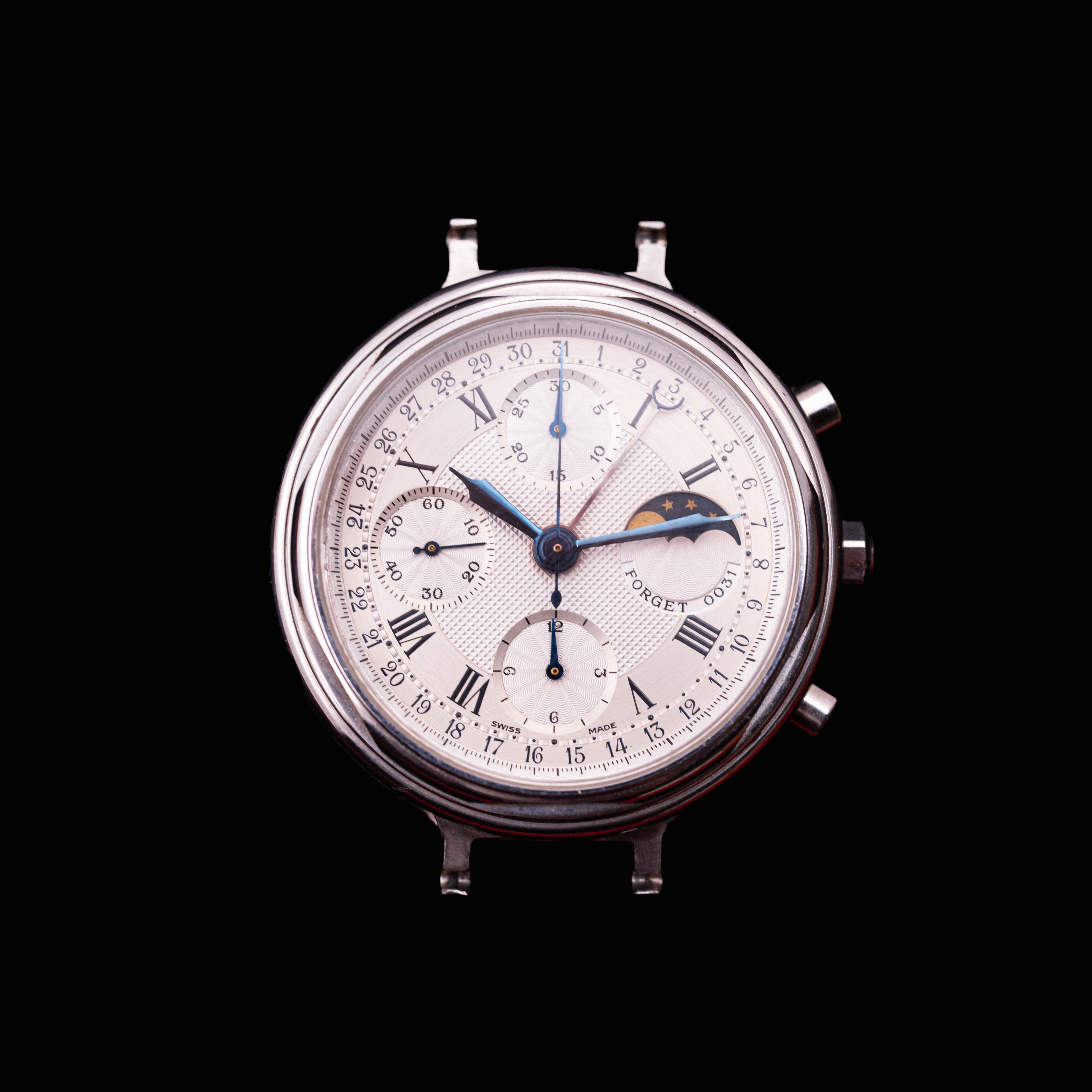 FORGET CHRONOGRAPHE DATE ET PHASES DE LUNE