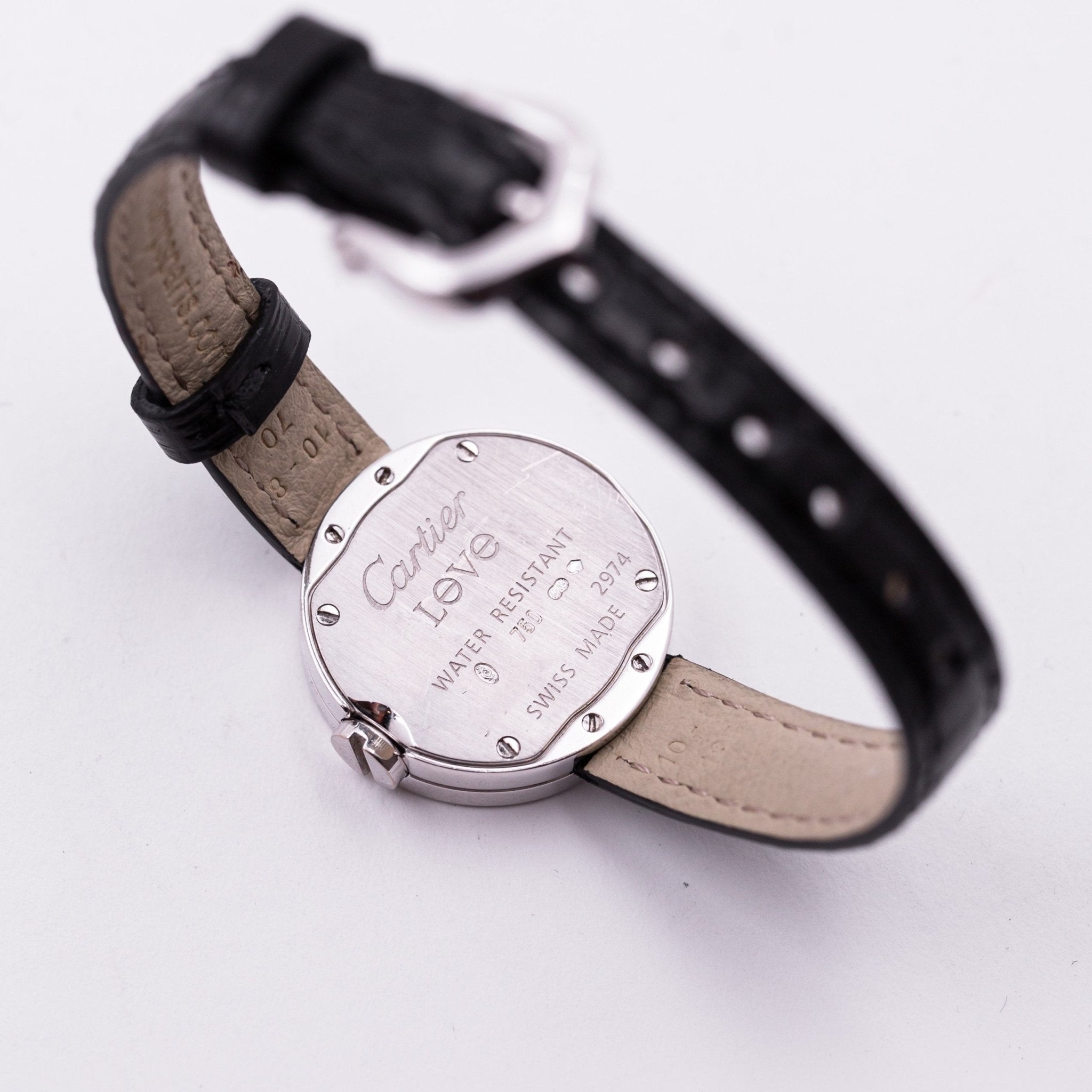 CARTIER MONTRE LOVE OR BLANC ET DIAMANTS - montre vintage - Contre - Temps Paris