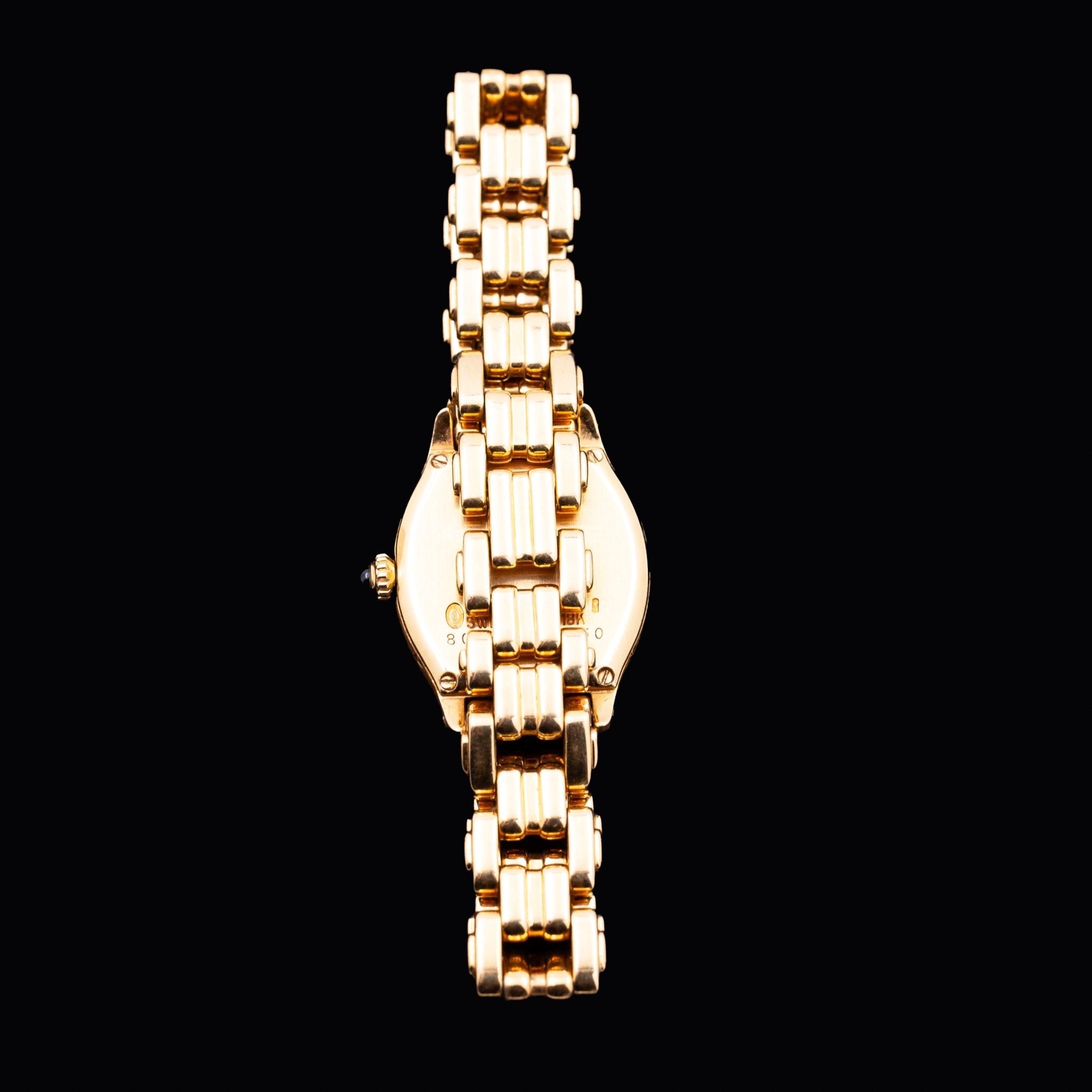 CARTIER TORTUE MINI BRACELET GOURMETTE OR - montre vintage - Contre - Temps Paris