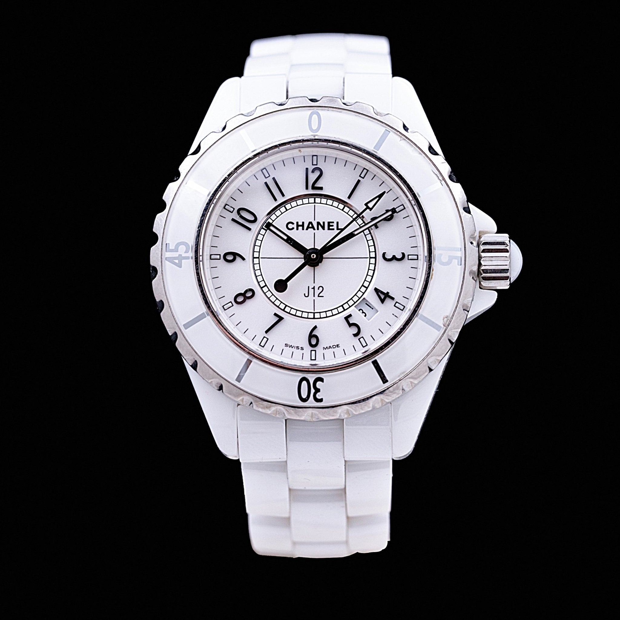 CHANEL J12 BLANCHE FEMME - montre vintage - Contre - Temps Paris