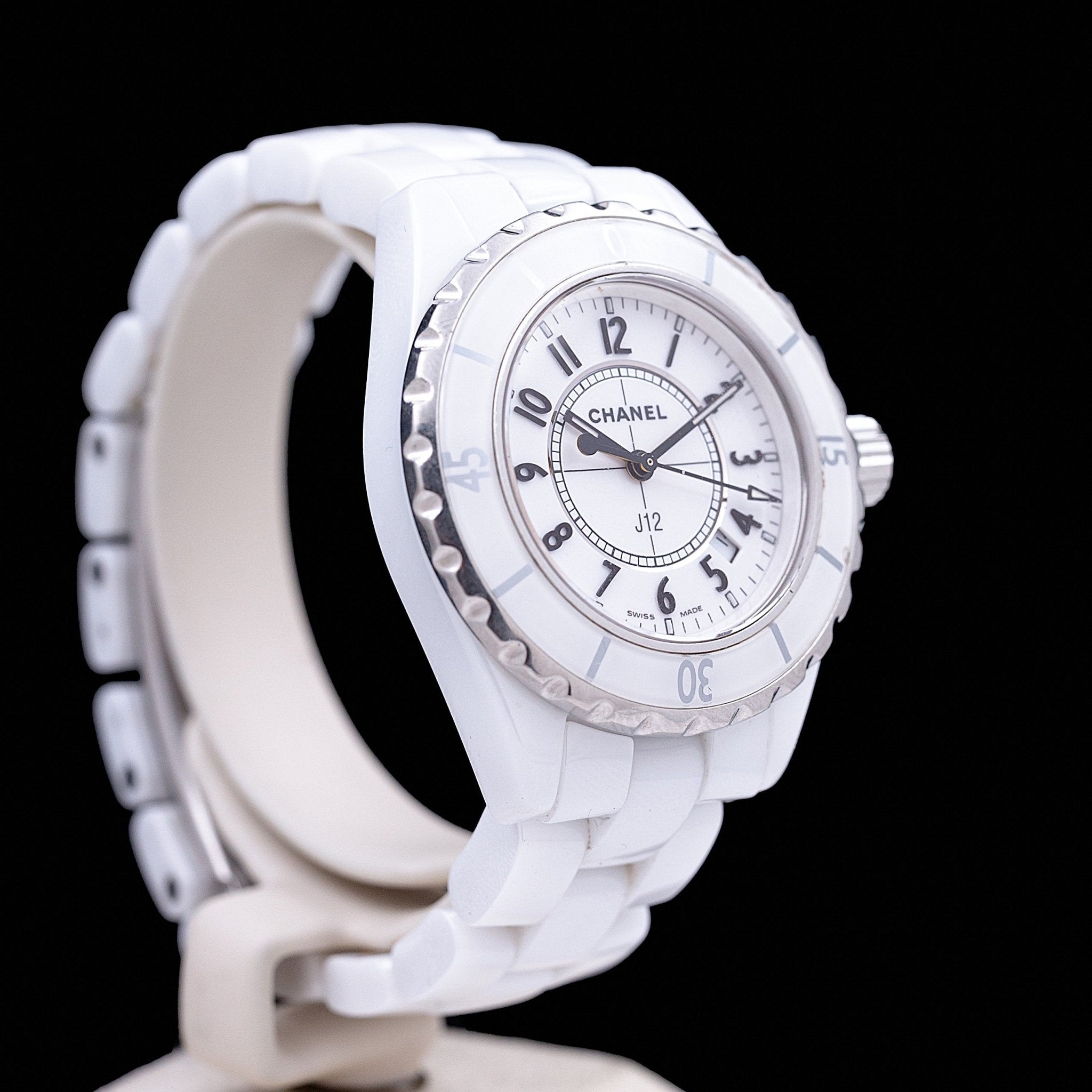CHANEL J12 BLANCHE FEMME - montre vintage - Contre - Temps Paris
