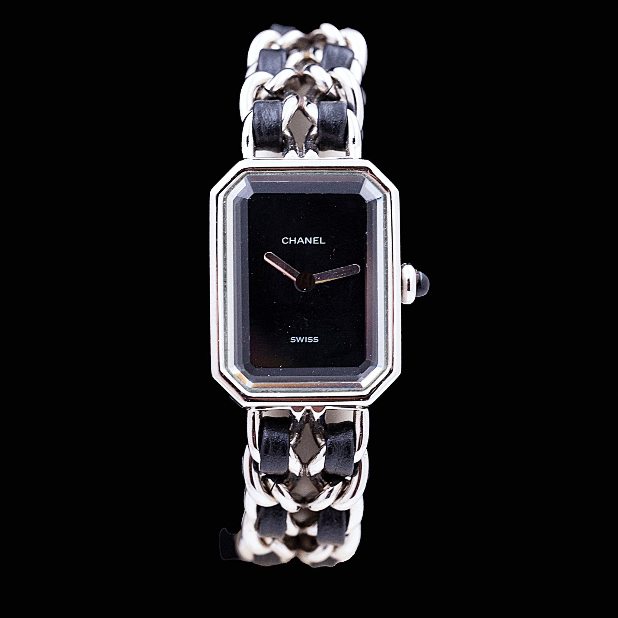 CHANEL PREMIERE ORIGINALE ACIER ET CUIR - montre vintage - Contre - Temps Paris