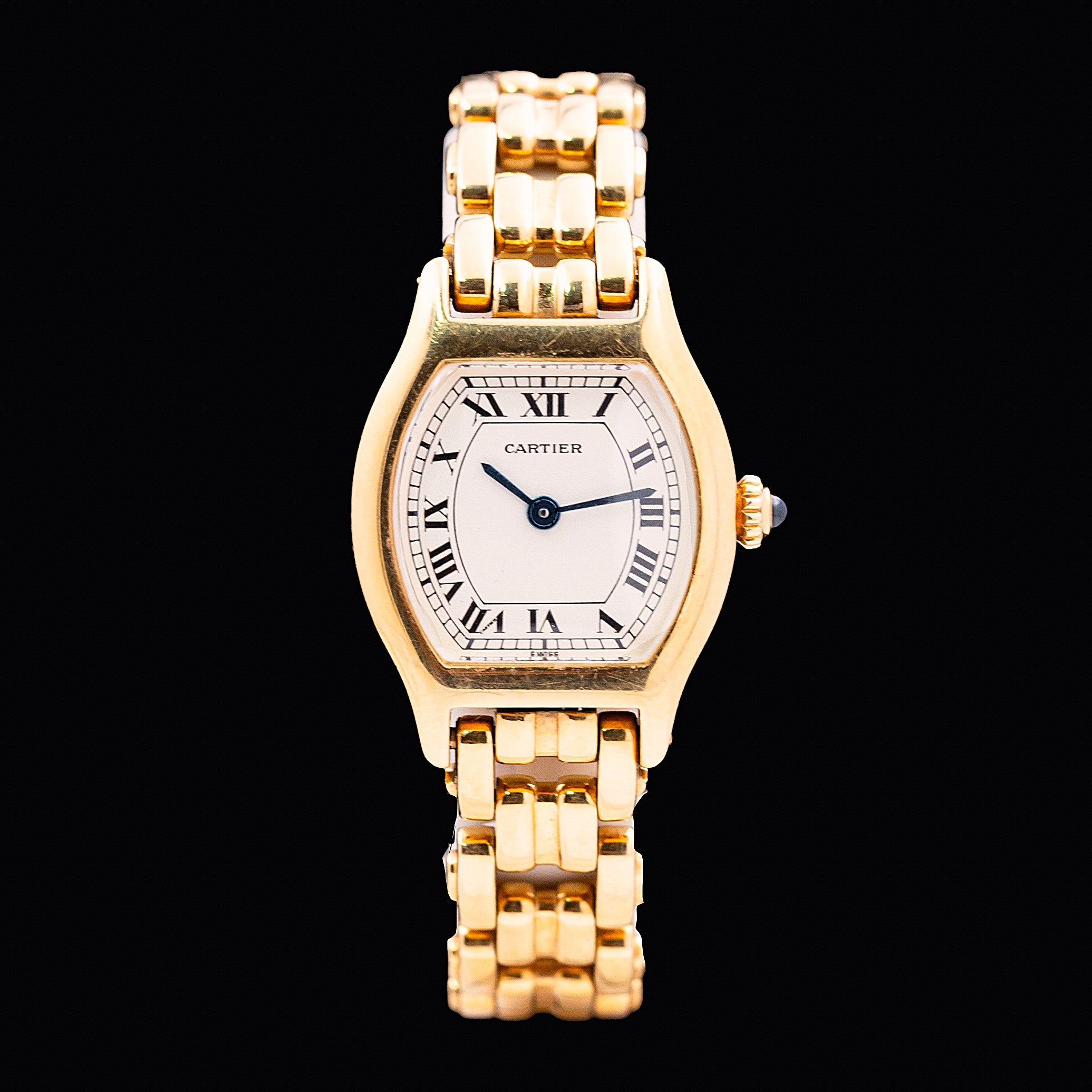 CARTIER TORTUE MINI BRACELET GOURMETTE OR