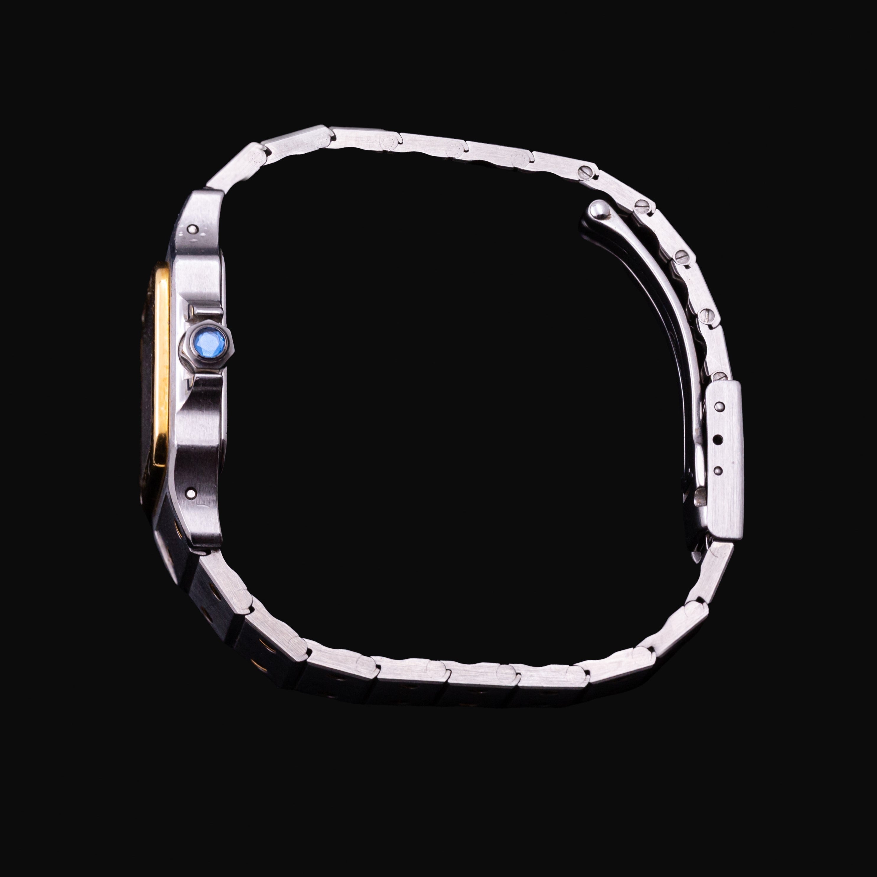 CARTIER SANTOS AUTOMATIC GOLD AND STEEL SMALL