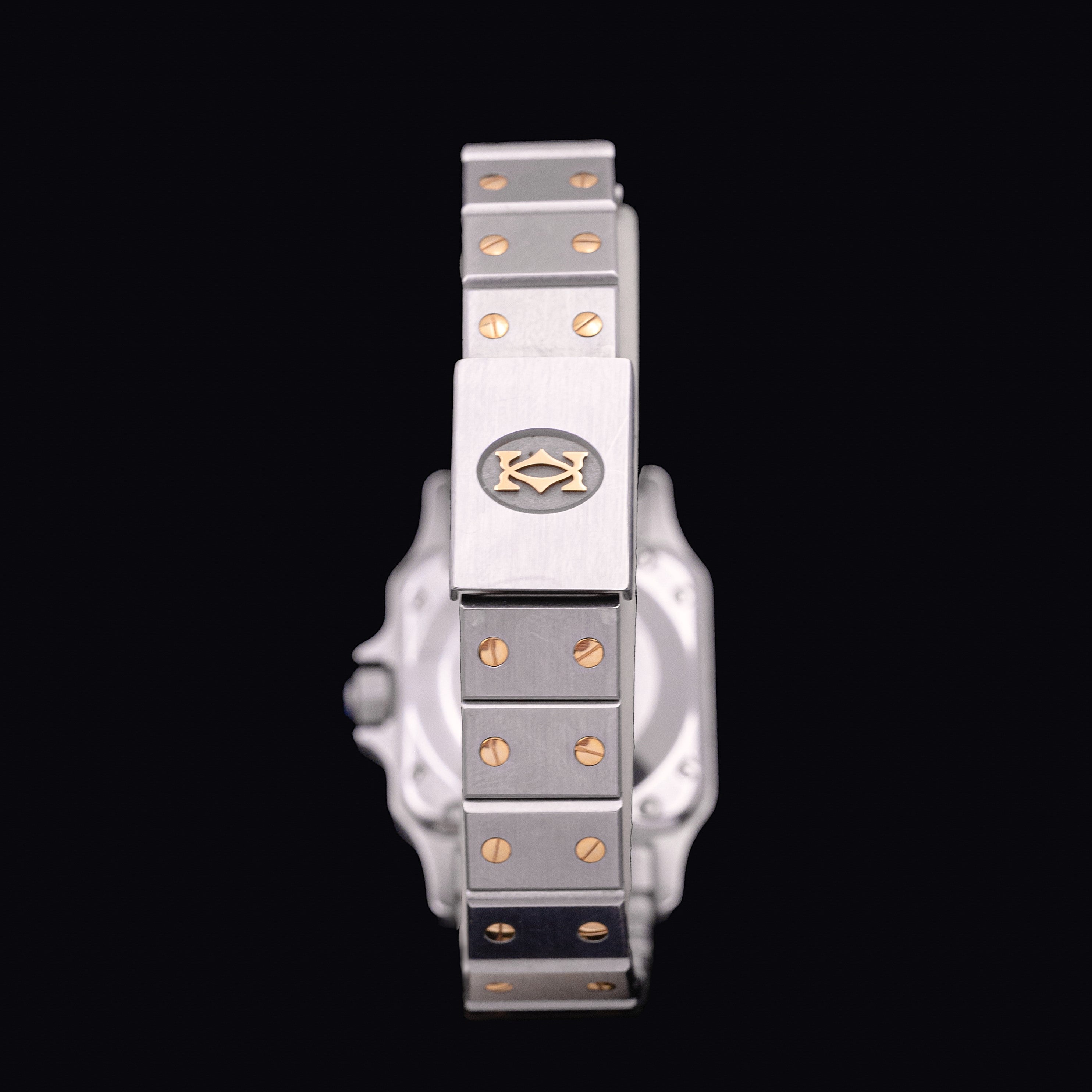 CARTIER SANTOS AUTOMATIC GOLD AND STEEL SMALL