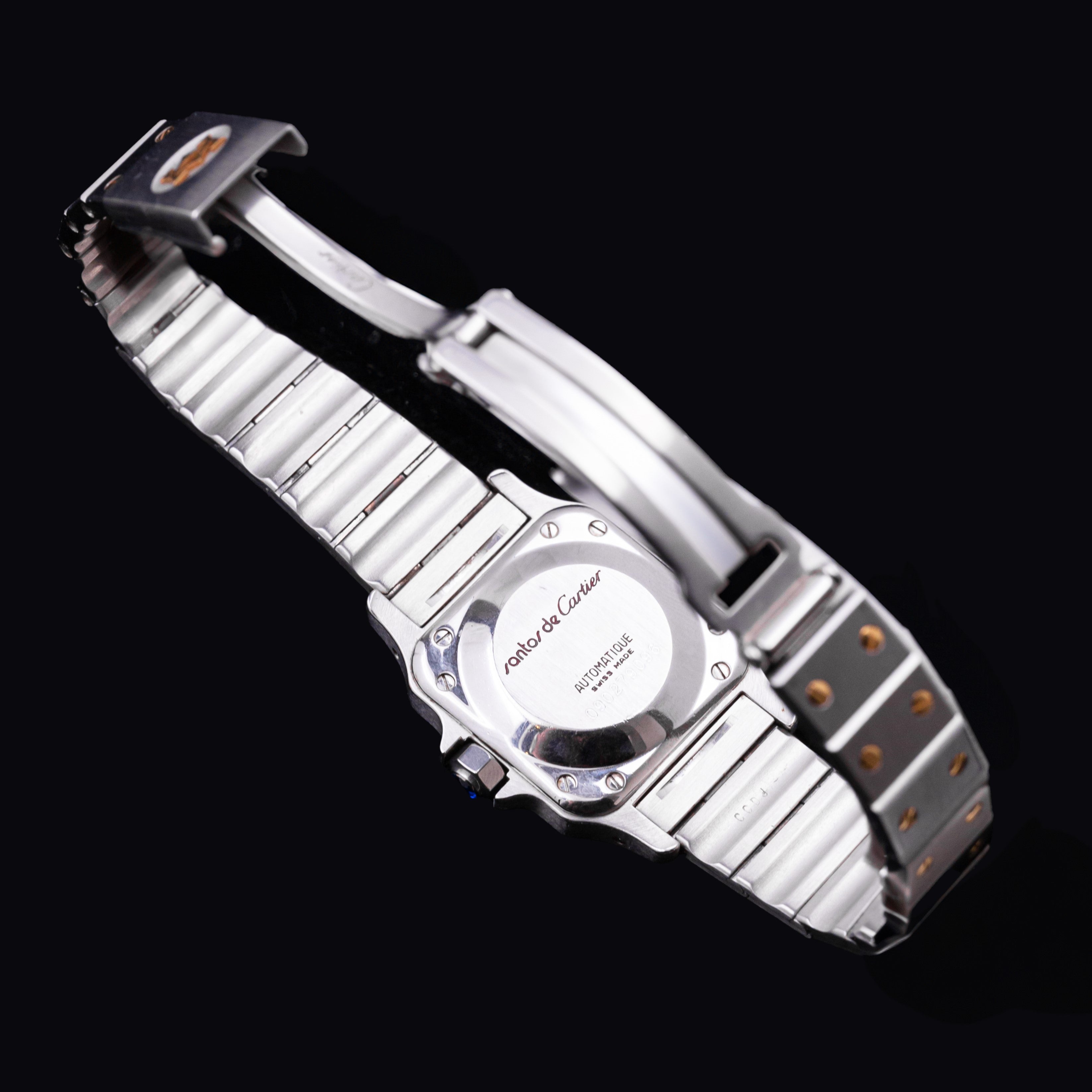 CARTIER SANTOS AUTOMATIC GOLD AND STEEL SMALL