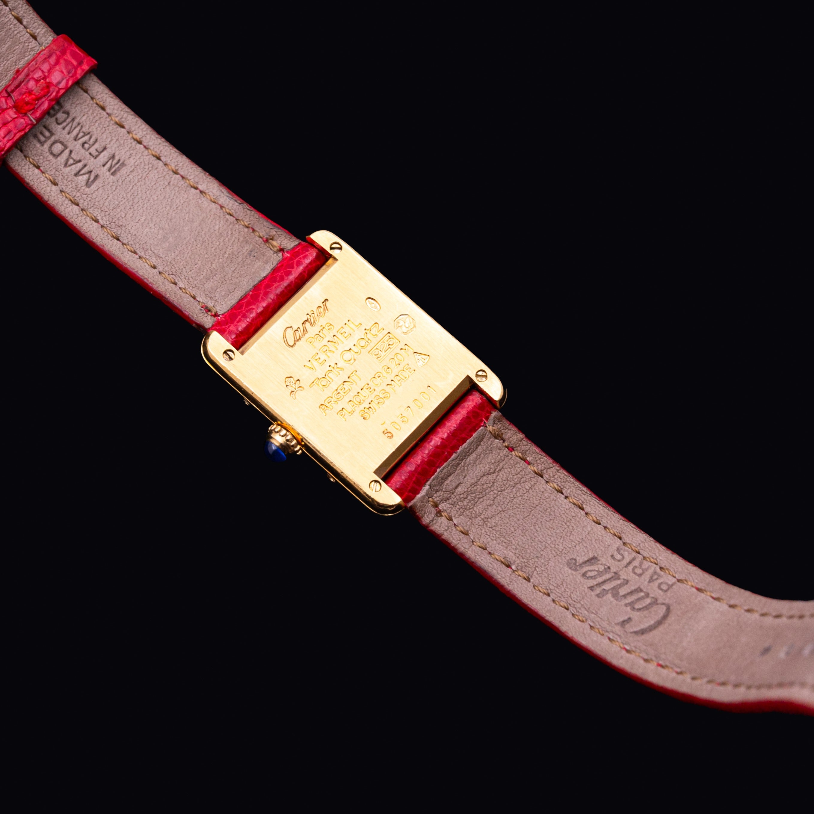 CARTIER TANK MUST LADY CHIFFRES ARABES