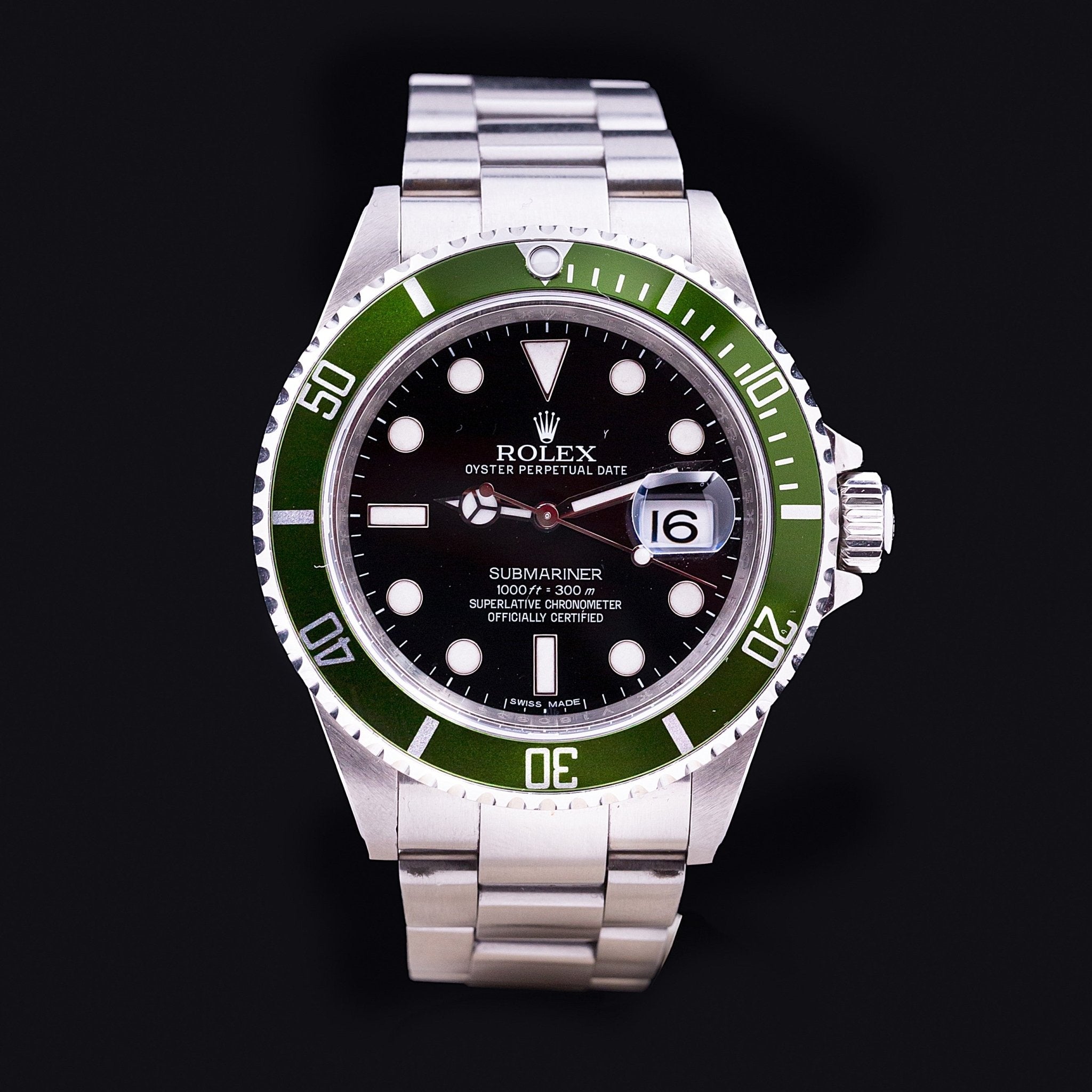 ROLEX SUBMARINER ANNIVERSAIRE REF 16610LV - montre vintage - Contre - Temps Paris