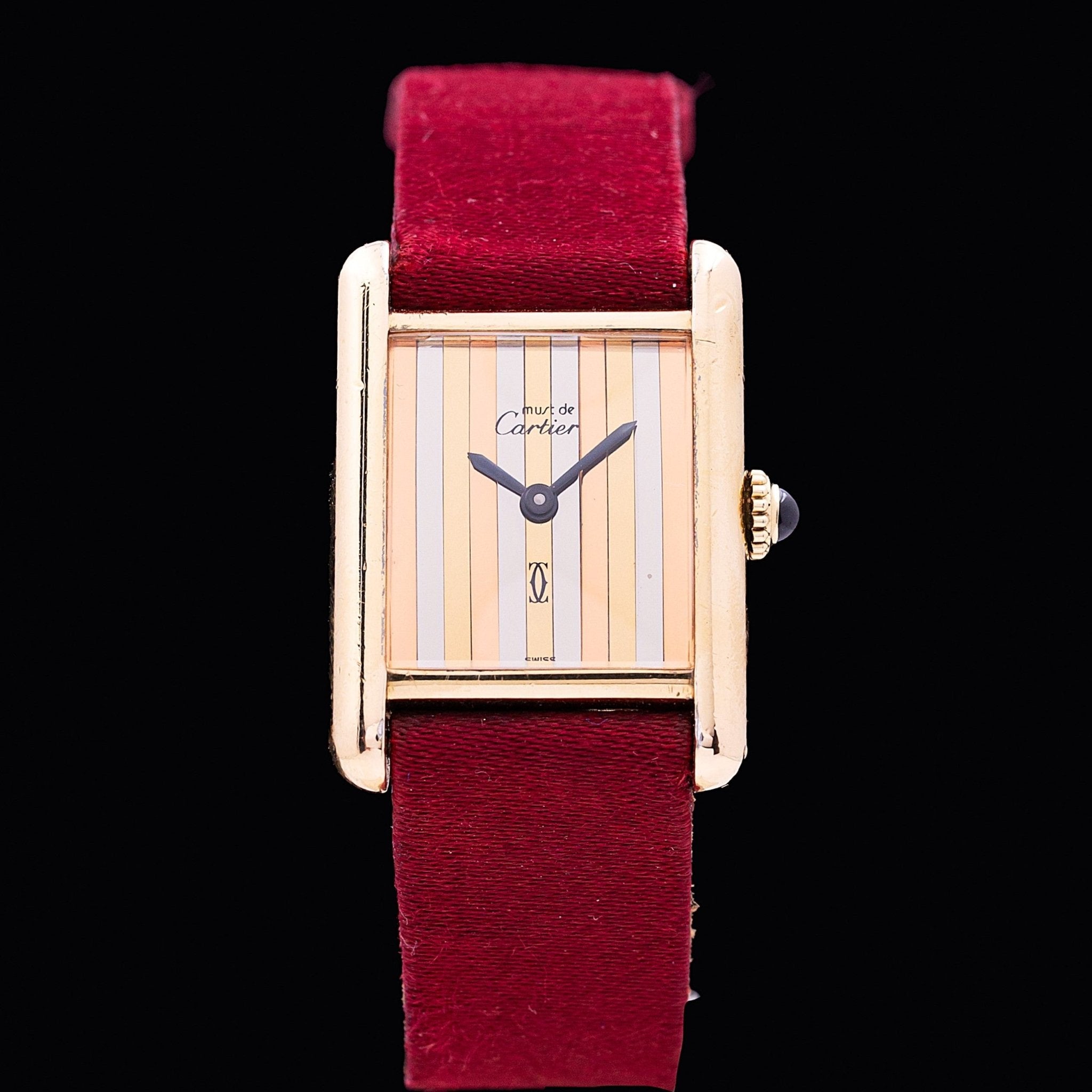 CARTIER TANK MUST LADY TRINITY - montre vintage - Contre - Temps Paris