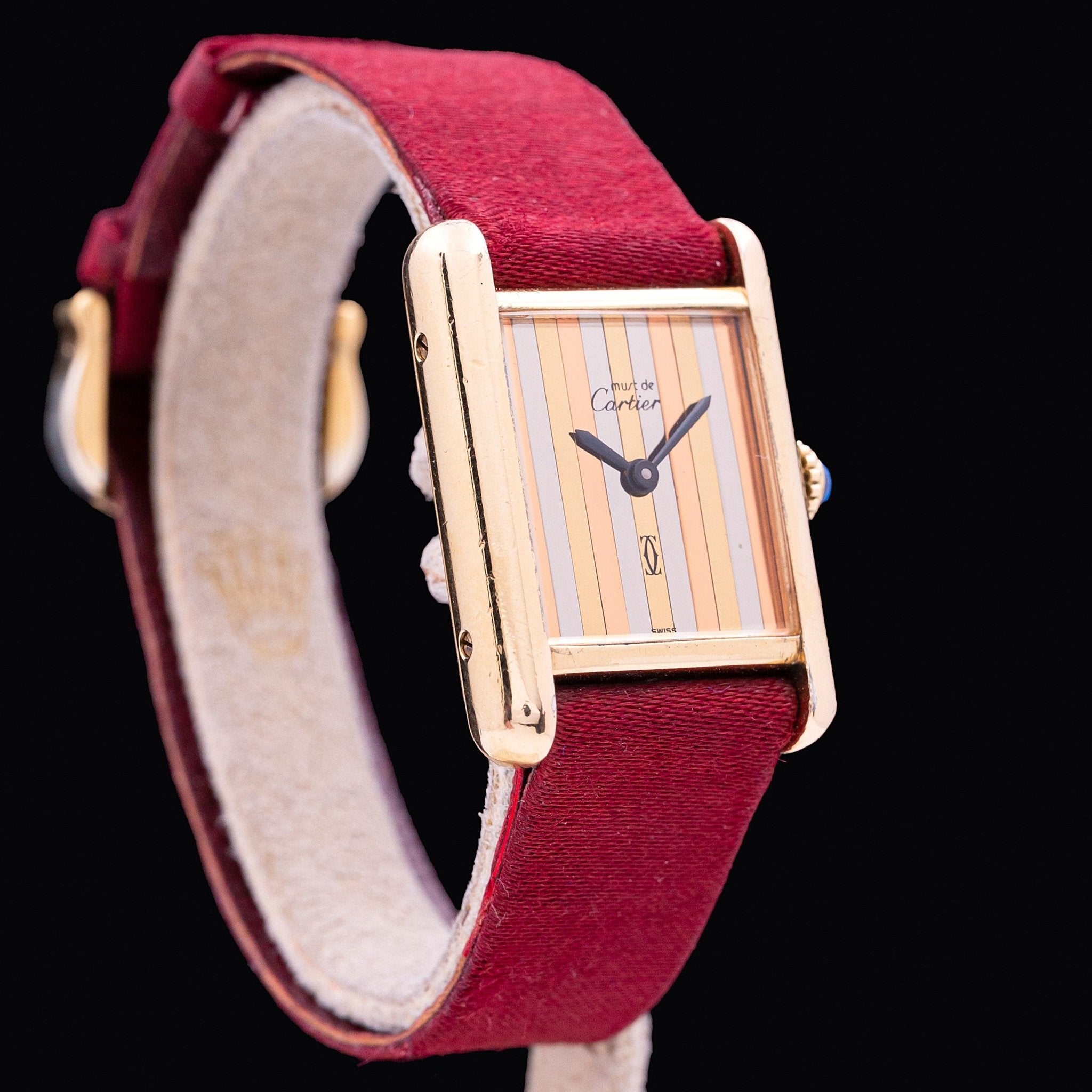 CARTIER TANK MUST LADY TRINITY - montre vintage - Contre - Temps Paris