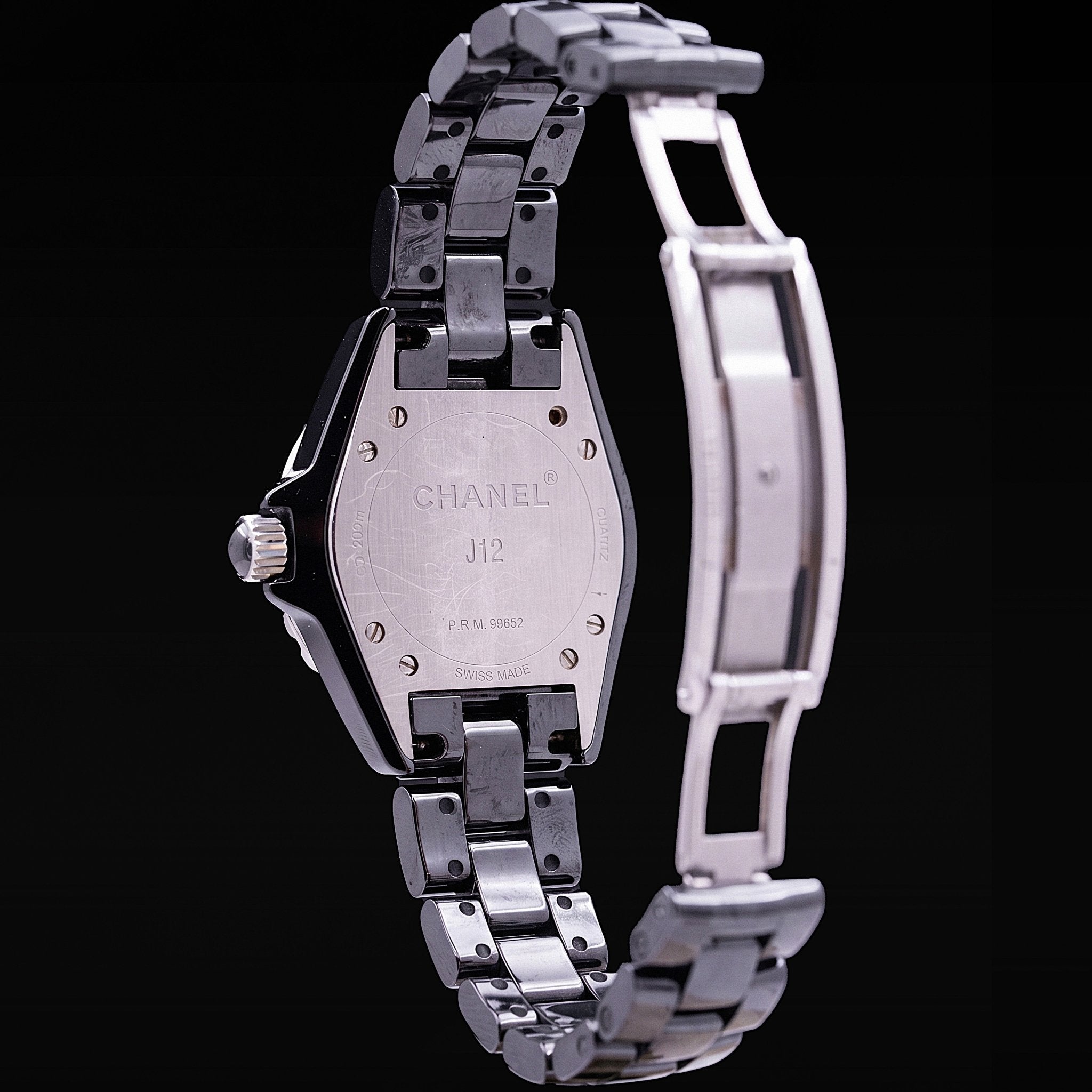 Chanel J12 Intense Black Céramique Noire Ref. H3828, ca.2015 - montre vintage - Contre-Temps Paris