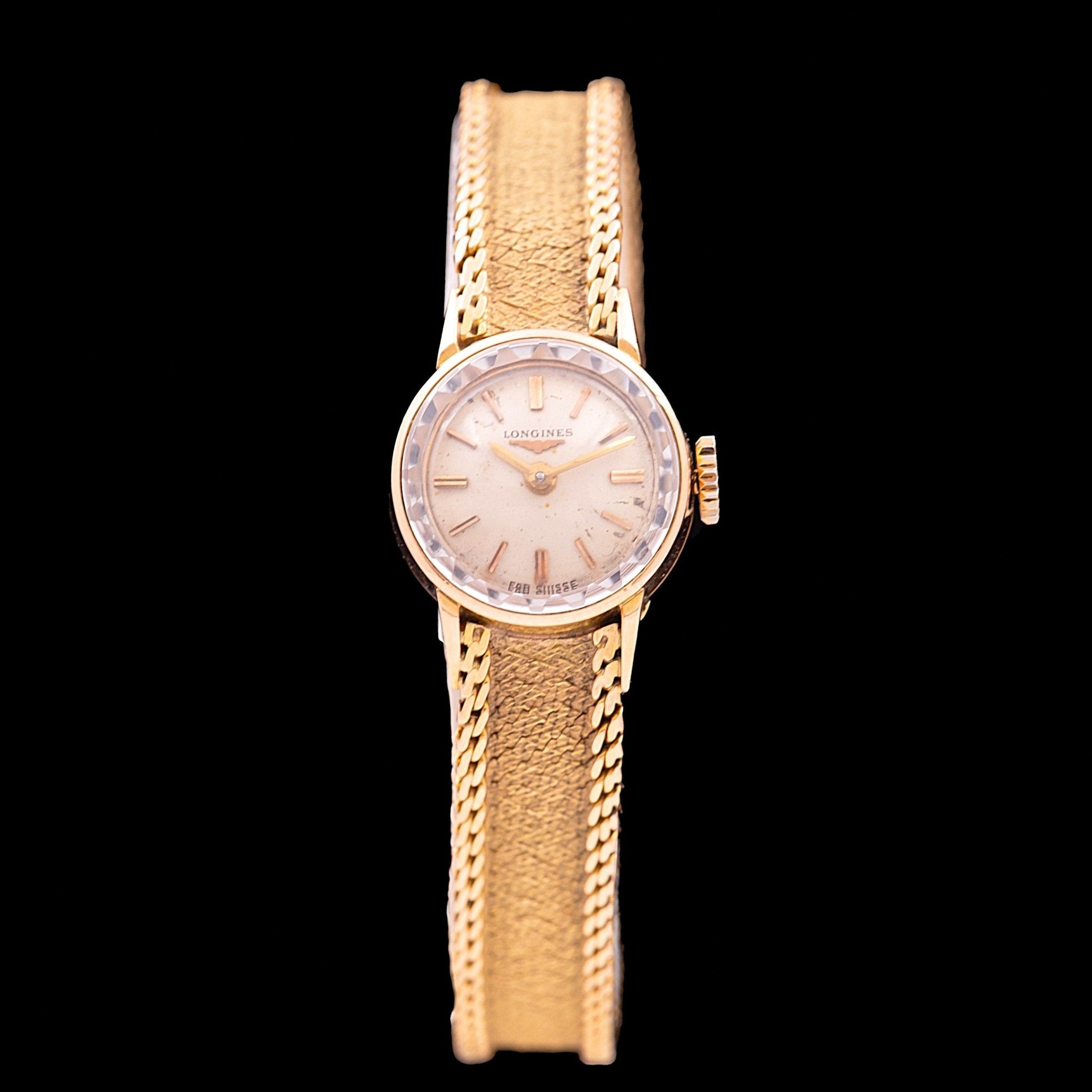 LONGINES LADY RONDE OR JAUNE - montre vintage - Contre - Temps Paris