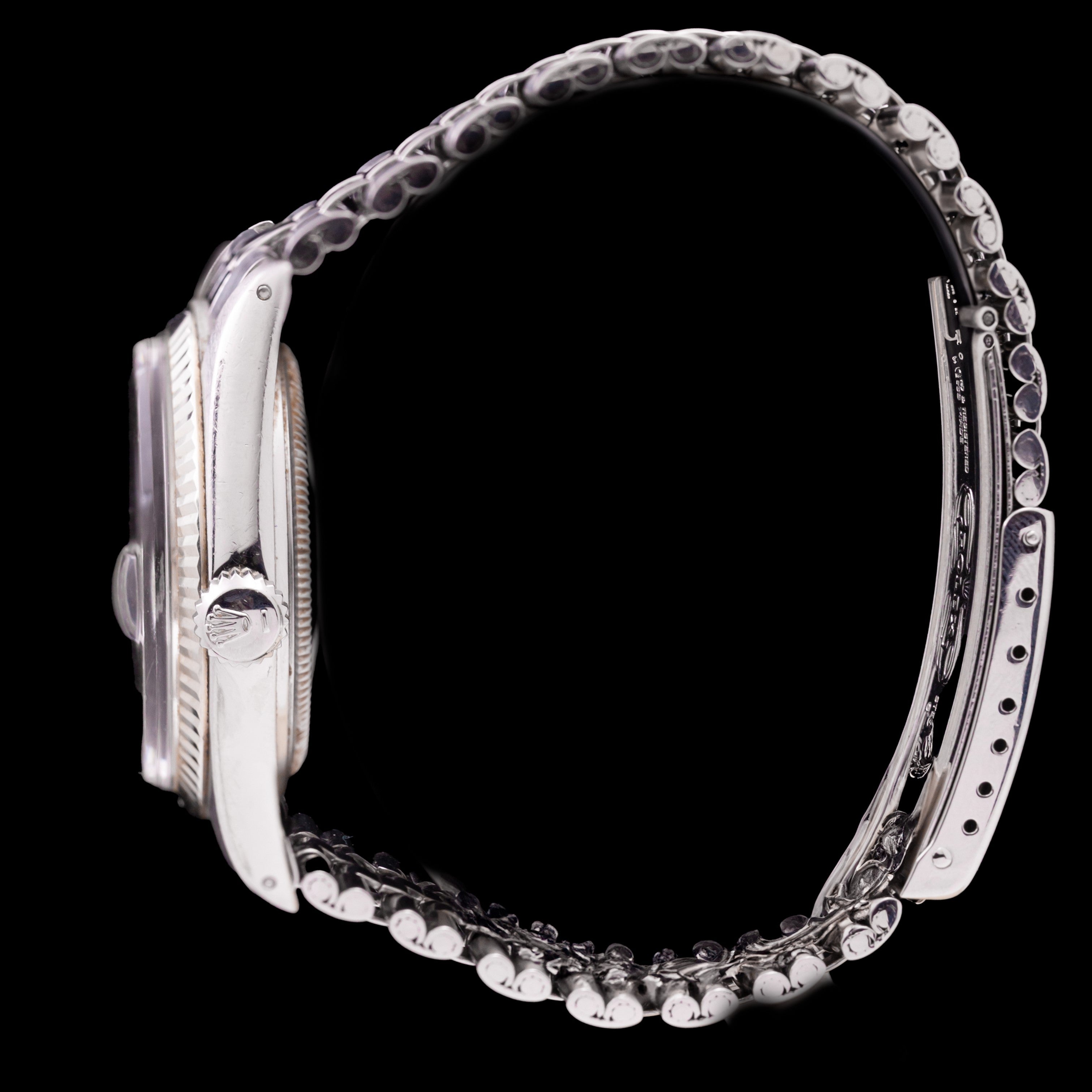 ROLEX DATEJUST 36MM STEEL WHITE GOLD BEZEL