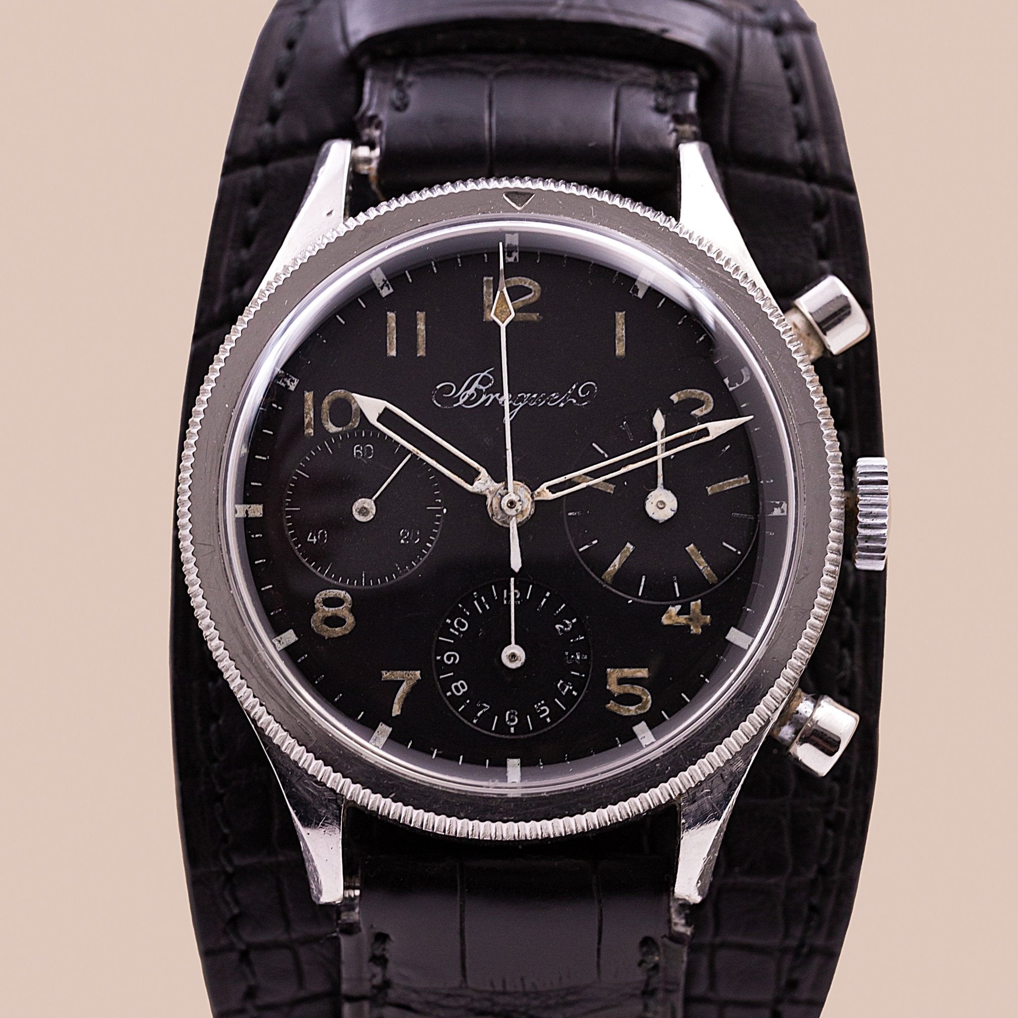 BREGUET CHRONOGRAPHE TYPE XX CIVIL FLY - BACK - montre vintage - Contre - Temps Paris