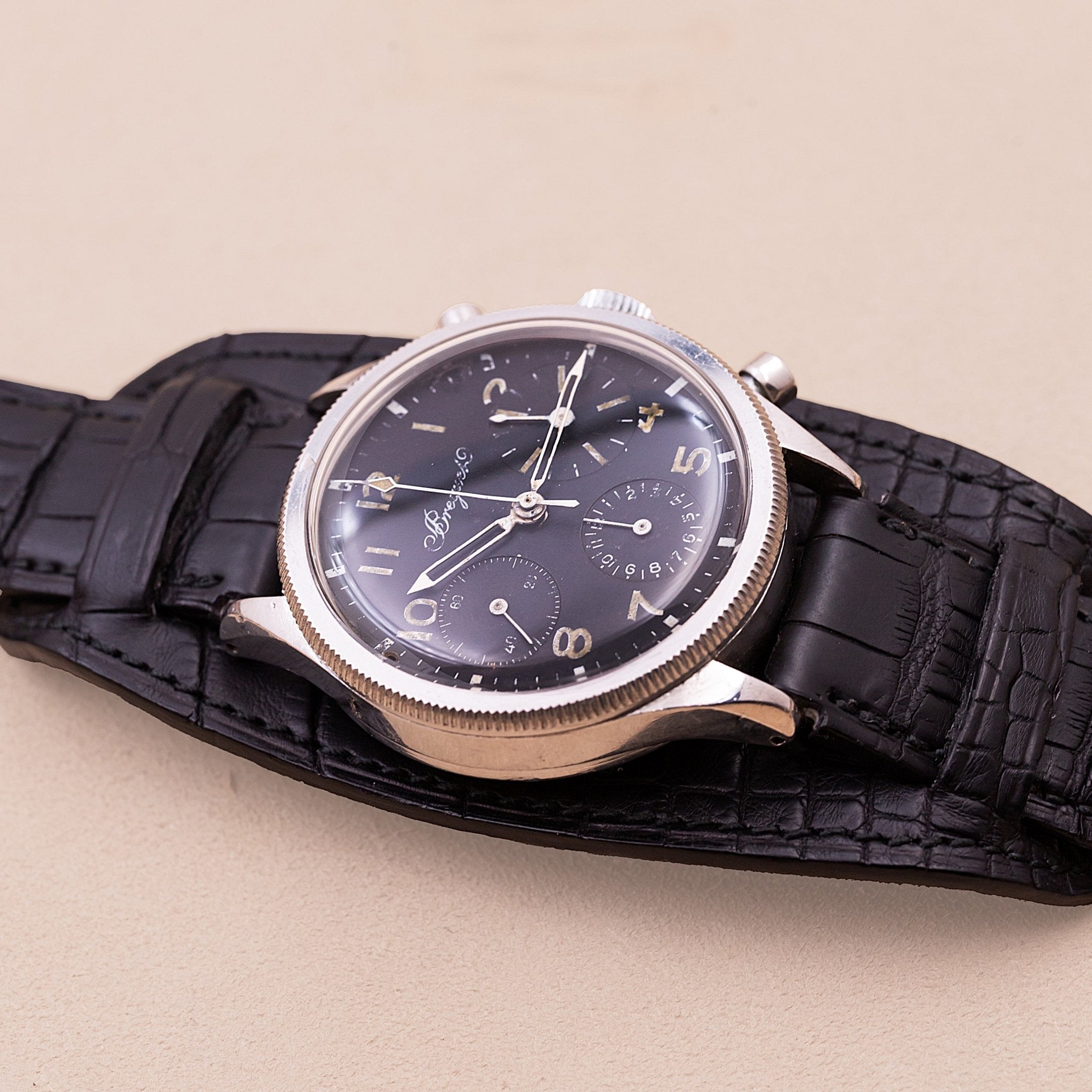 BREGUET CHRONOGRAPHE TYPE XX CIVIL FLY - BACK - montre vintage - Contre - Temps Paris