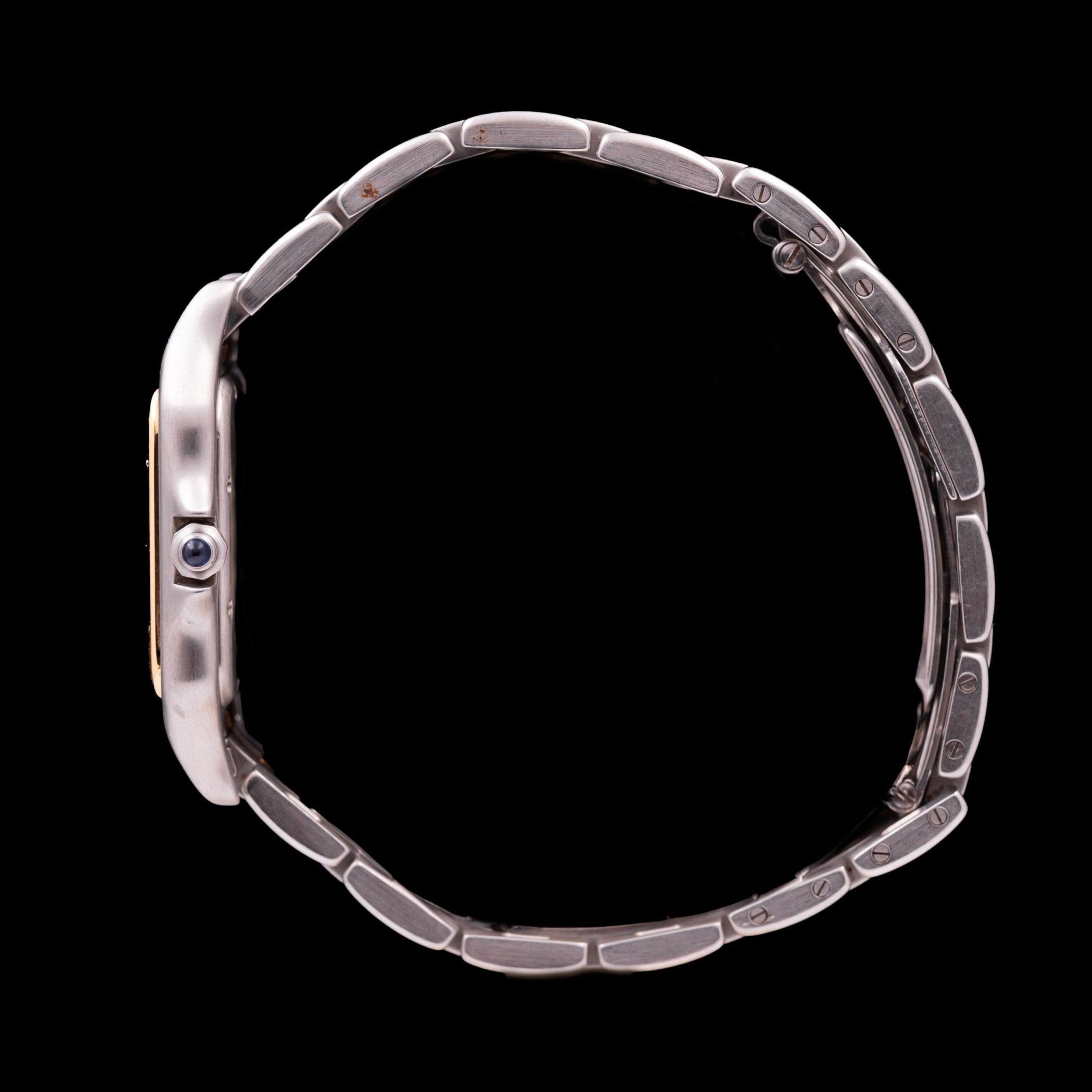 CARTIER PANTHERE OR ET ACIER MEDIUM - montre vintage - Contre - Temps Paris