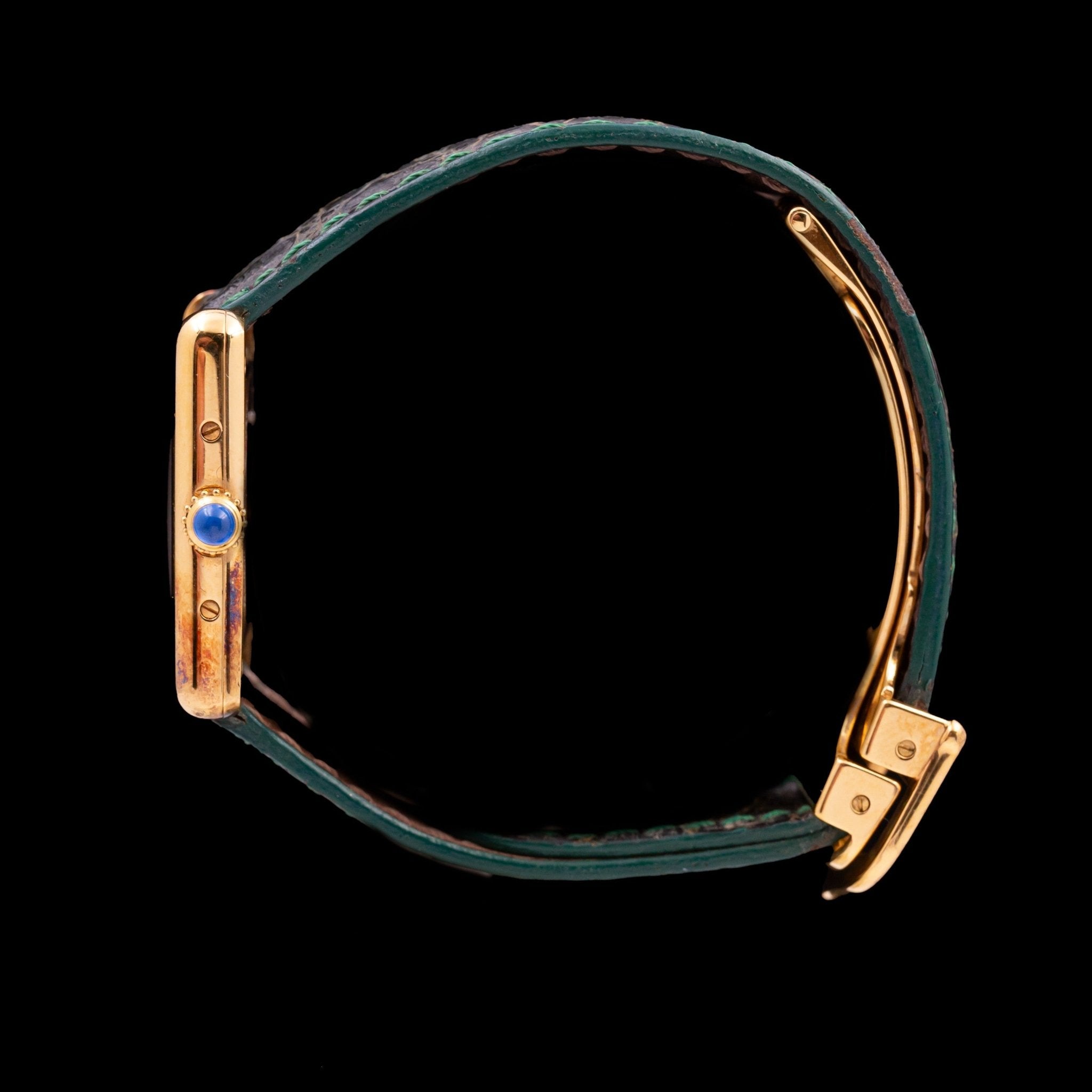 CARTIER TANK MUST LADY CHIFFRES ROMAINS AGRANDIS - montre vintage - Contre - Temps Paris