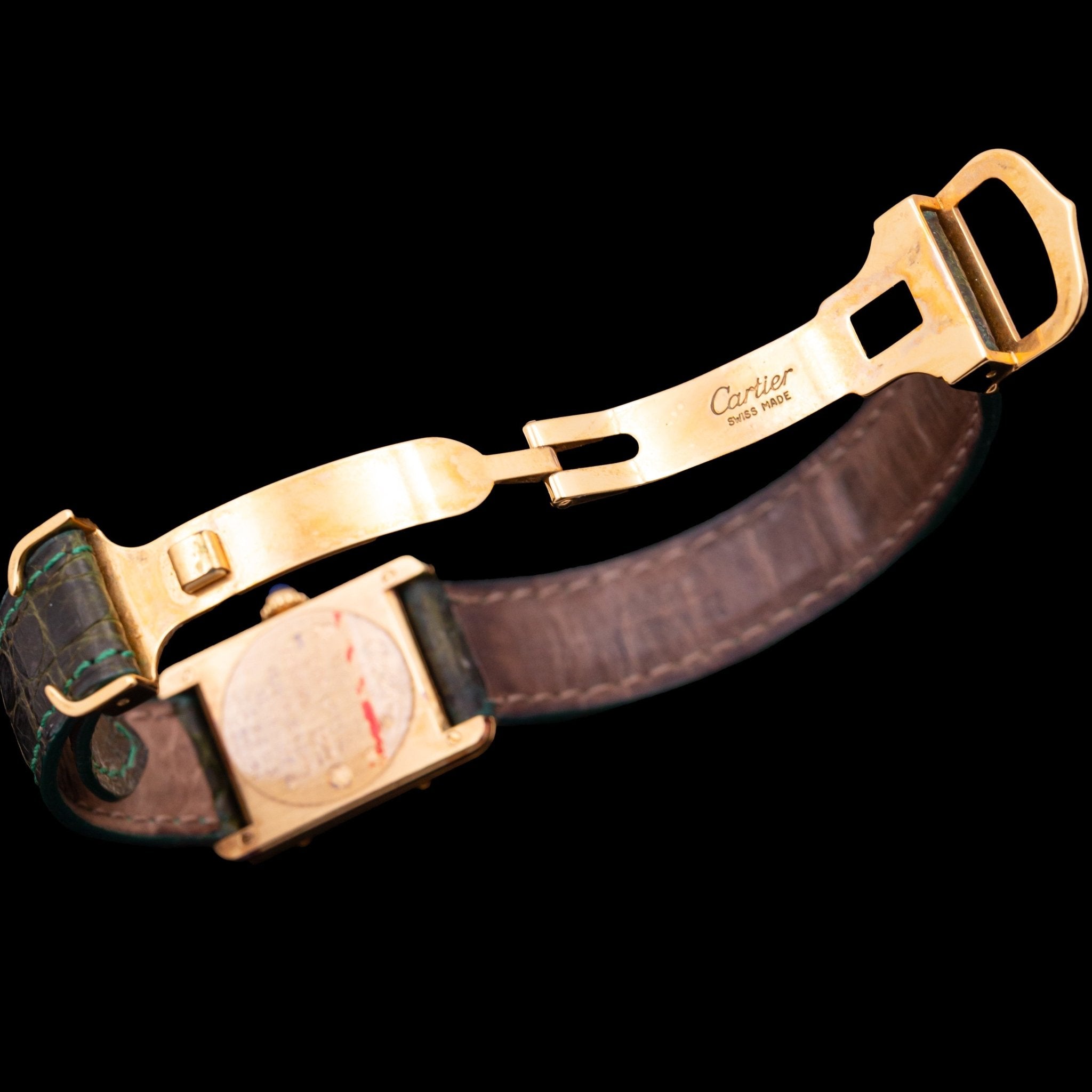 CARTIER TANK MUST LADY CHIFFRES ROMAINS AGRANDIS - montre vintage - Contre - Temps Paris