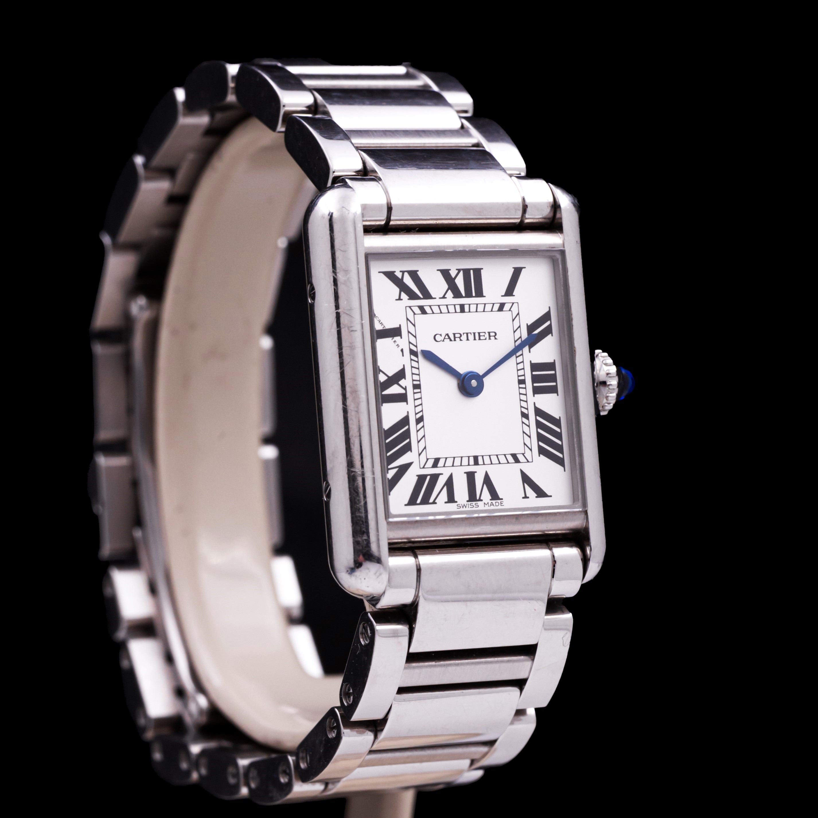 CARTIER TANK MUST LADY ACIER