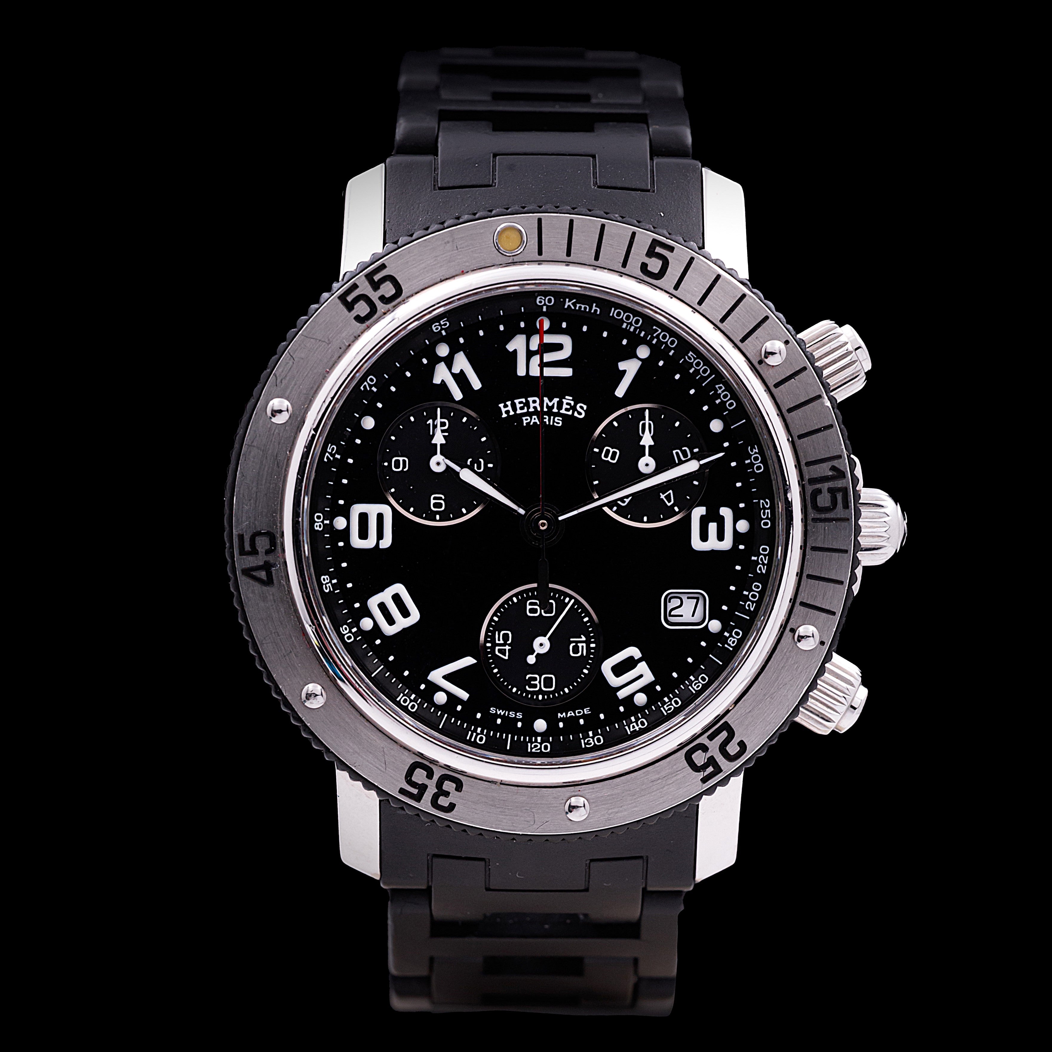 HERMES CHRONOGRAPHE CLIPPER HOMME