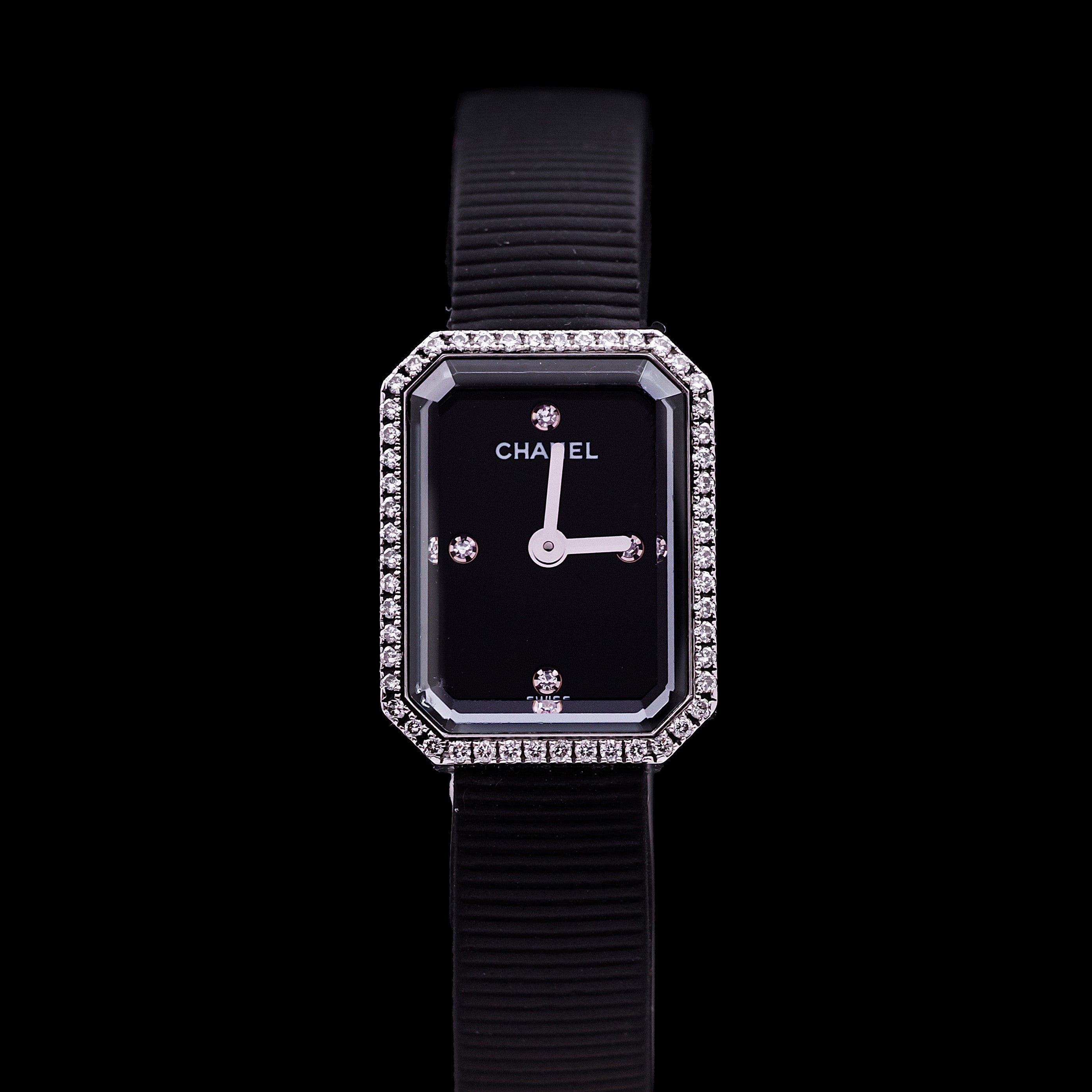 CHANEL PREMIERE RUBAN MINI ACIER ET DIAMANTS