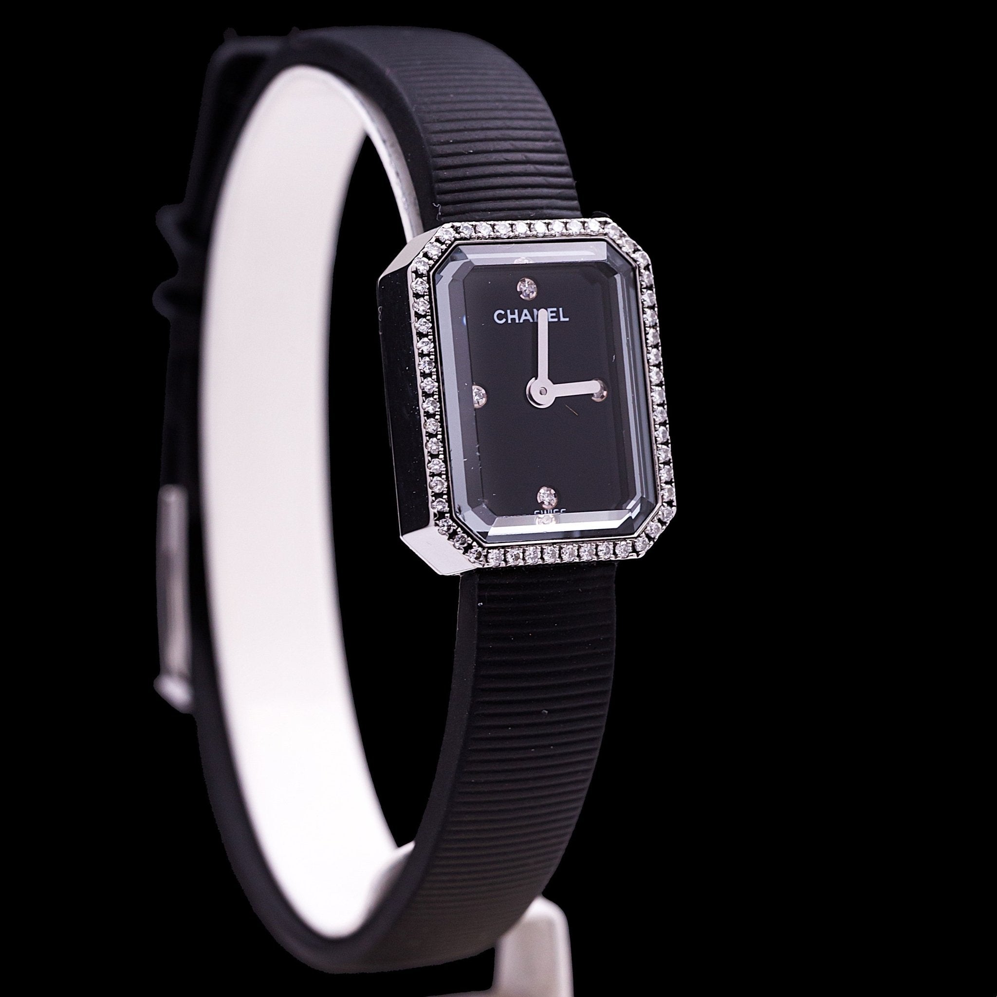 CHANEL PREMIERE RUBAN MINI ACIER ET DIAMANTS - montre vintage - Contre - Temps Paris
