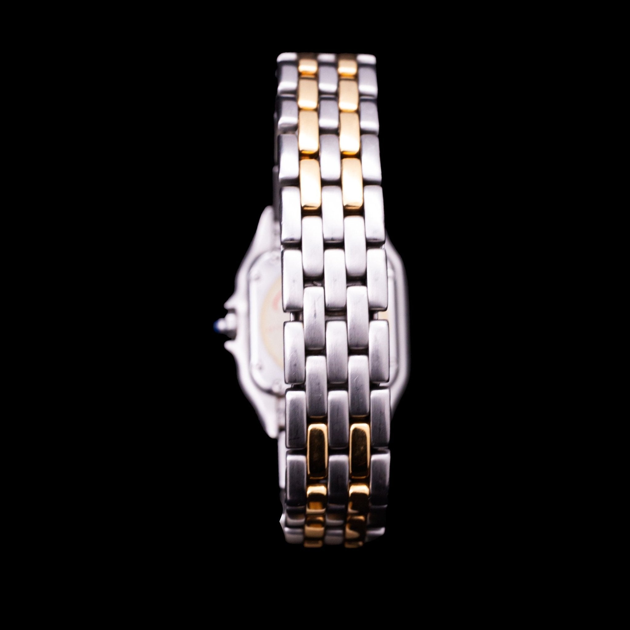 CARTIER PANTHERE SMALL OR ET ACIER - 2 RANGS - montre vintage - Contre - Temps Paris