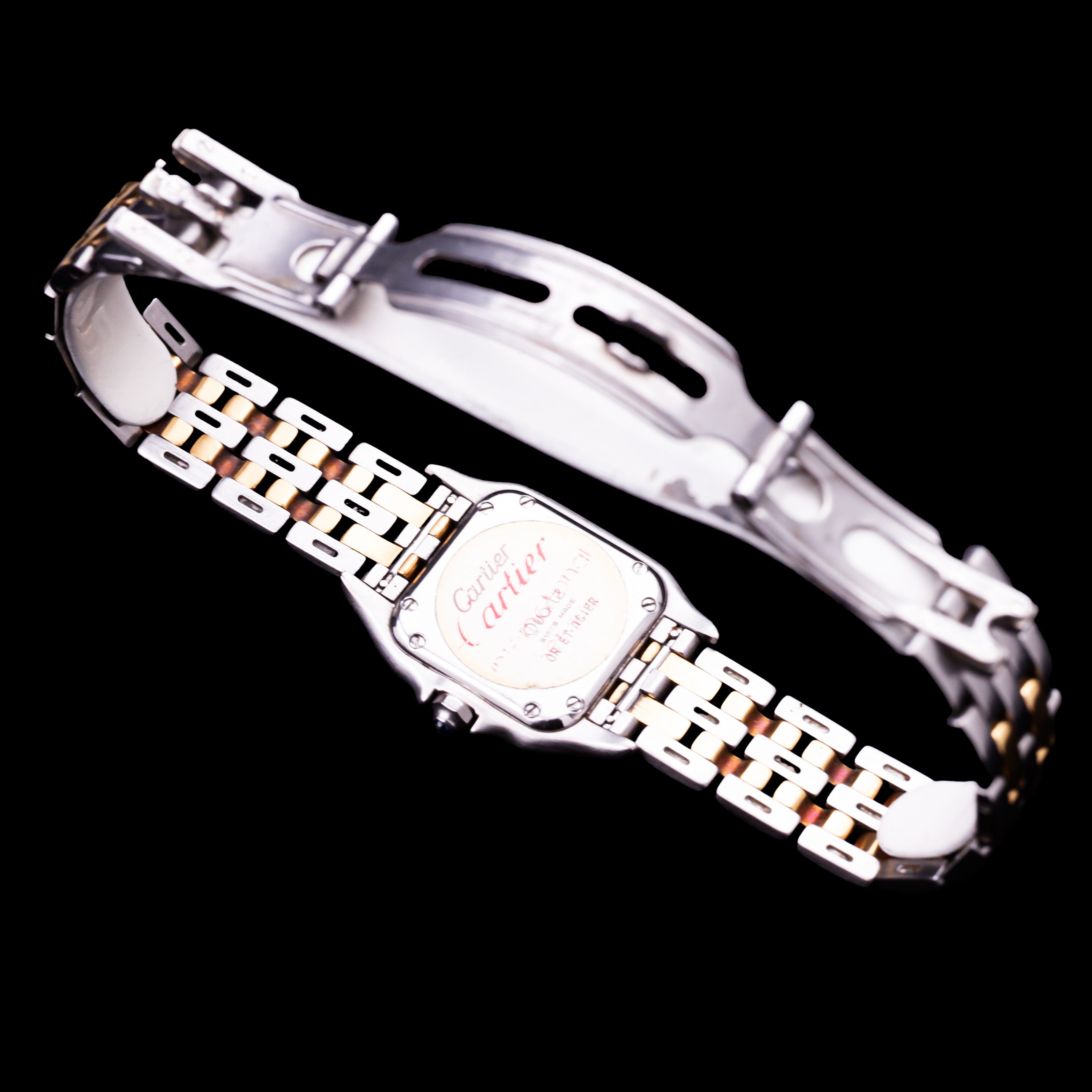 CARTIER PANTHERE SMALL GOLD AND STEEL