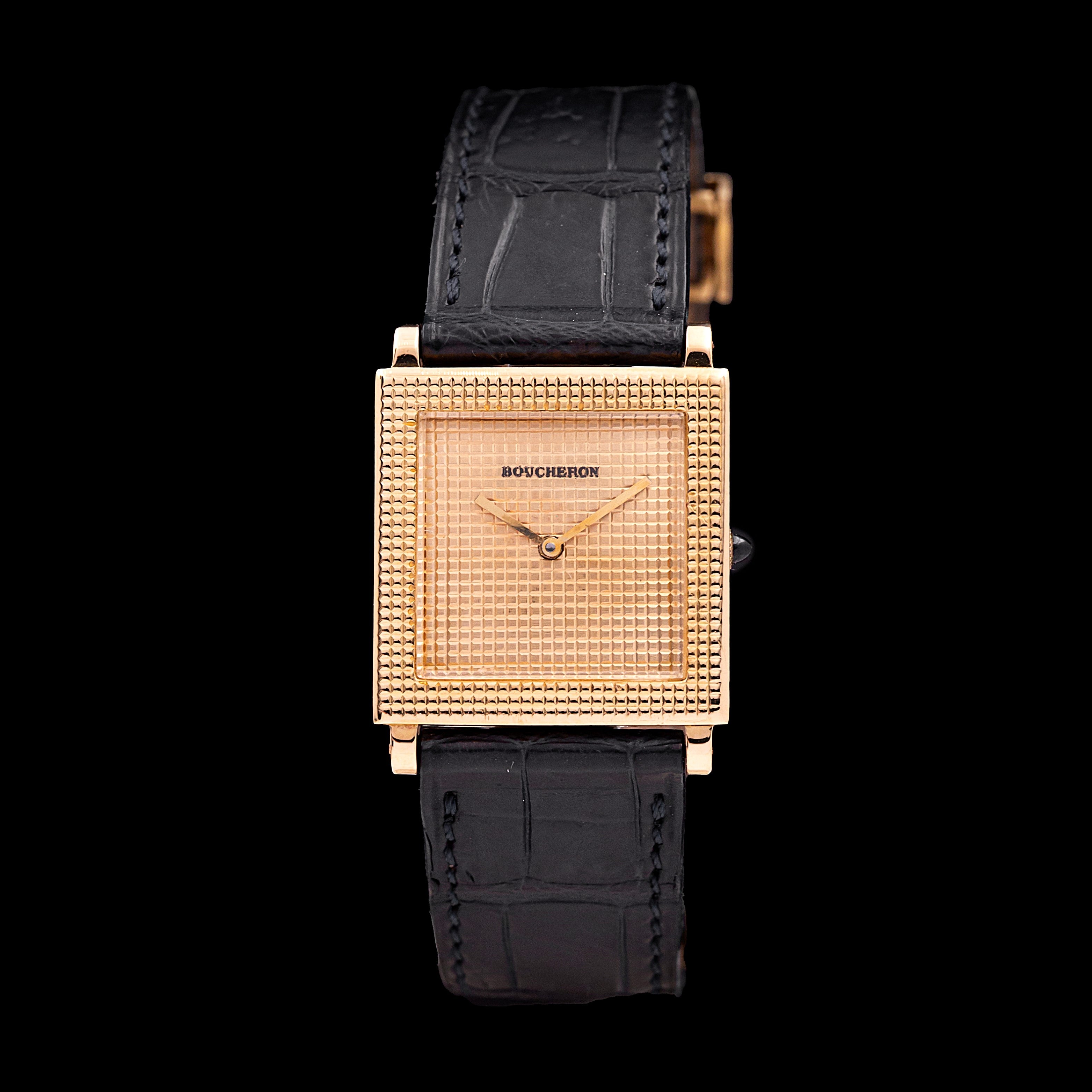 BOUCHERON REFLET CARREE LADY CLOUS DE PARIS OR