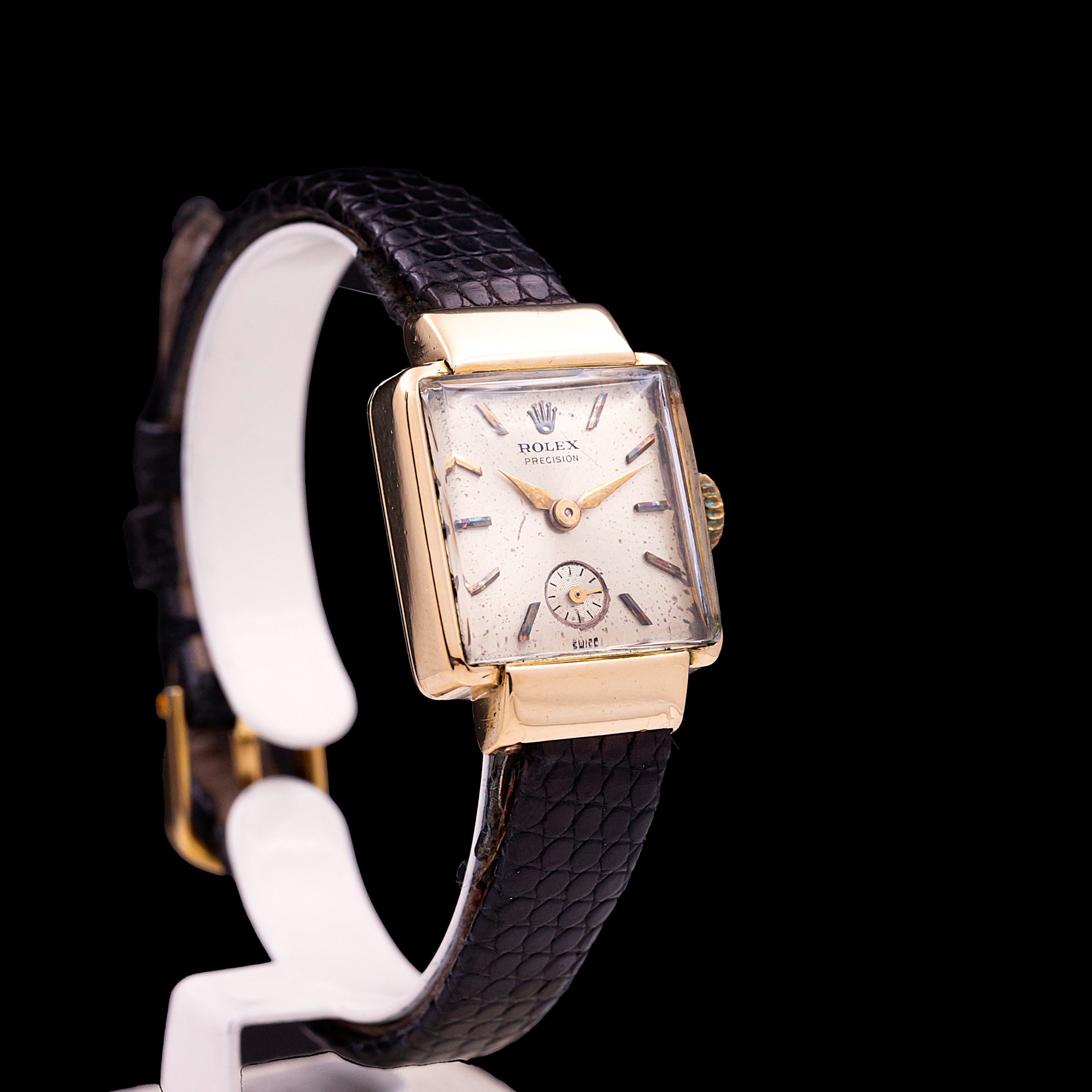 ROLEX PRECISION VINTAGE "ART DECO" LADY OR