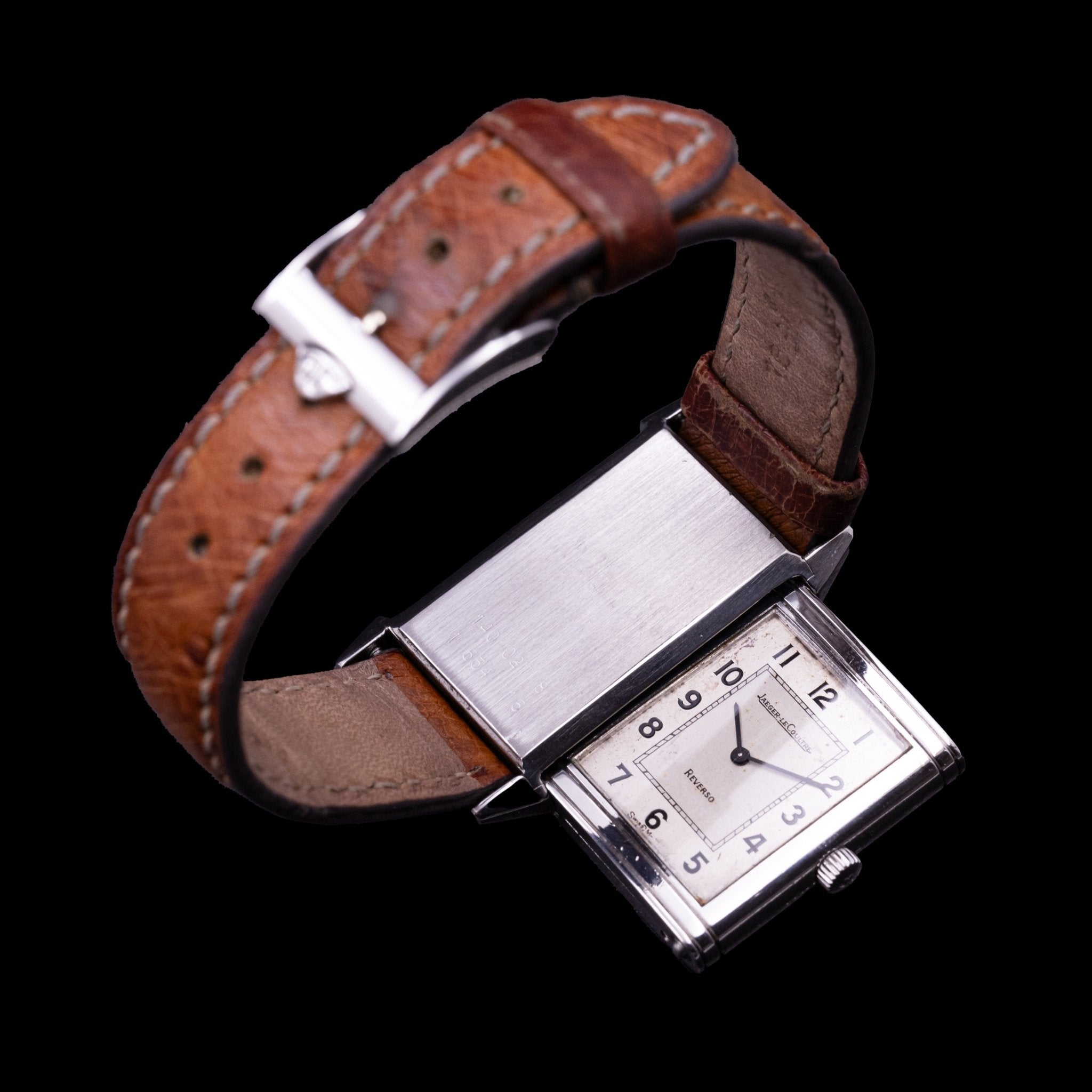 JAEGER - LECOULTRE REVERSO CLASSIQUE ACIER 2 TONS - montre vintage - Contre - Temps Paris