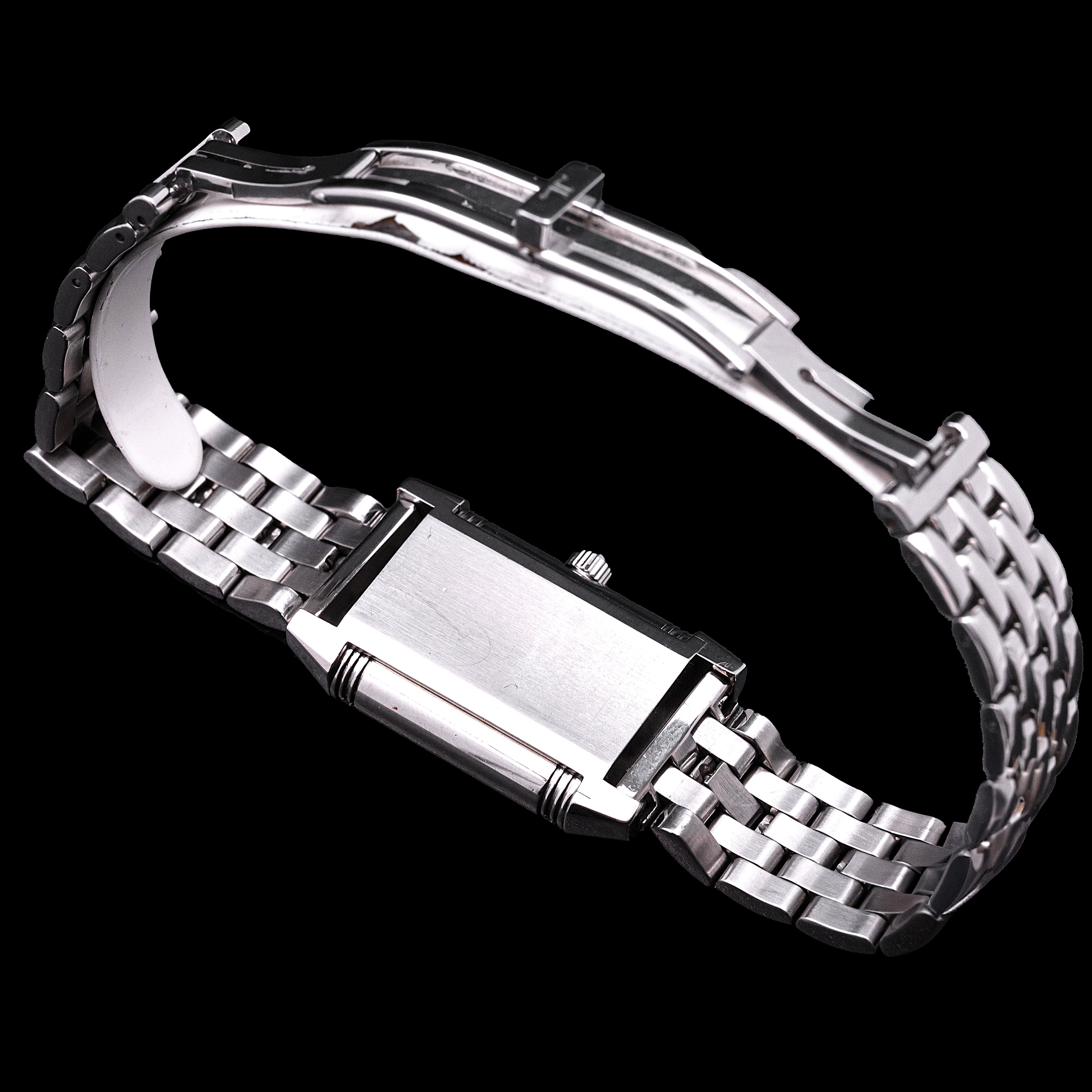 JAEGER-LECOULTRE REVERSO LADY STEEL AND DIAMONDS