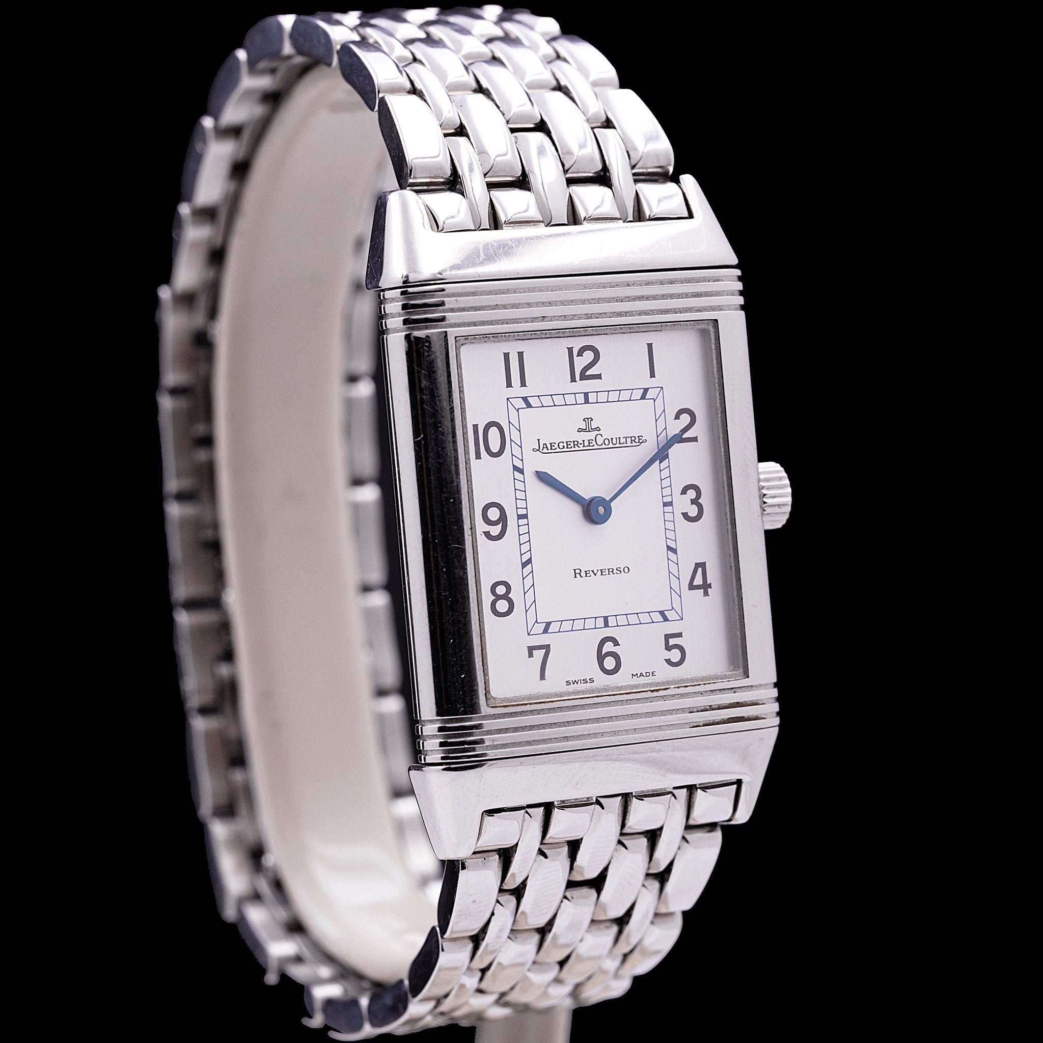 JAEGER - LECOULTRE REVERSO CLASSIQUE TOUT ACIER - montre vintage - Contre - Temps Paris