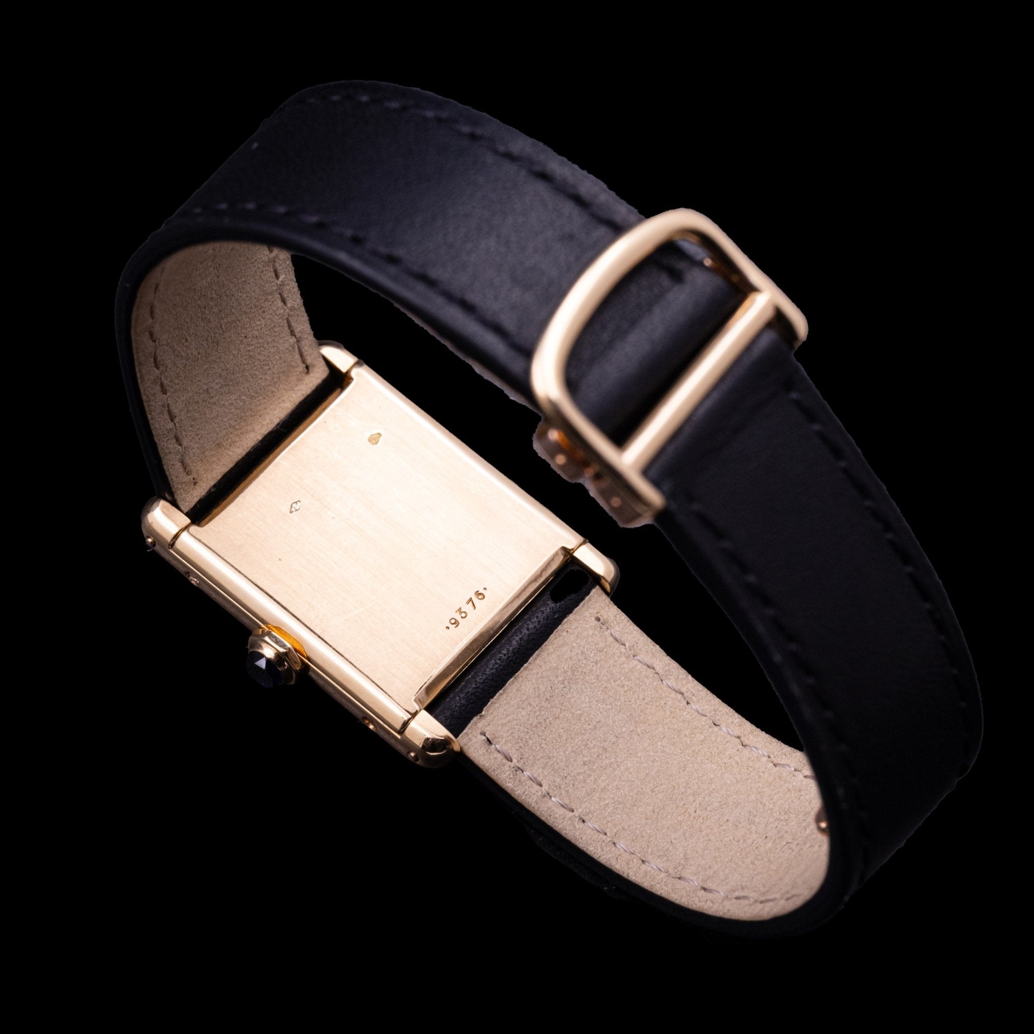 CARTIER TANK "LOUIS CARTIER" OR TAILLE HOMME - RESTAURATION CARTIER - montre vintage - Contre - Temps Paris