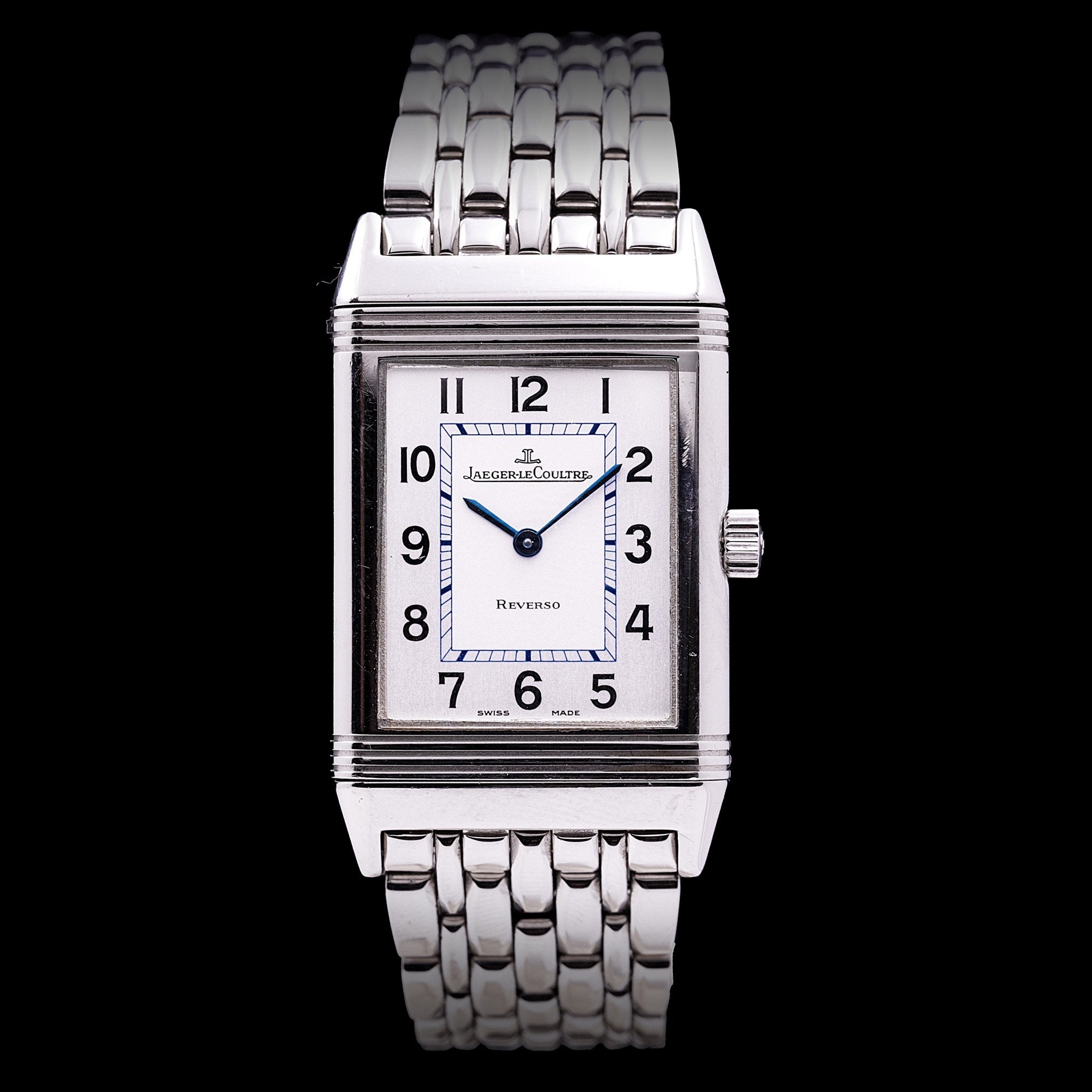JAEGER - LECOULTRE REVERSO CLASSIQUE TOUT ACIER - montre vintage - Contre - Temps Paris