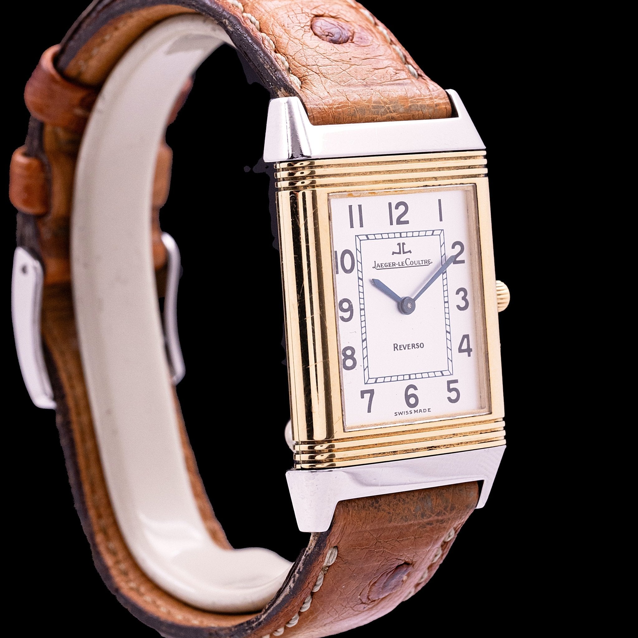 JAEGER - LECOULTRE REVERSO CLASSIQUE OR ET ACIER - montre vintage - Contre - Temps Paris