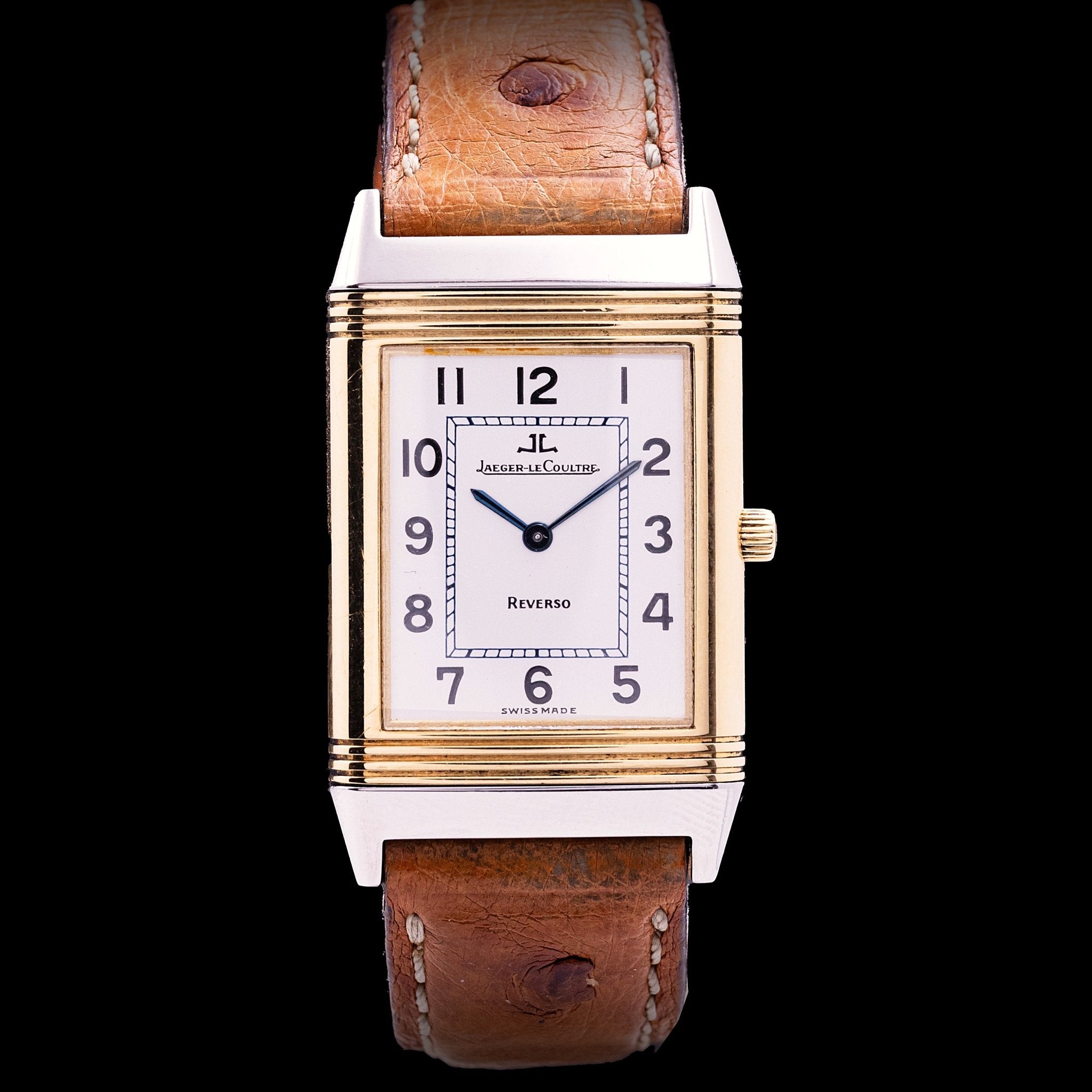 JAEGER - LECOULTRE REVERSO CLASSIQUE OR ET ACIER - montre vintage - Contre - Temps Paris