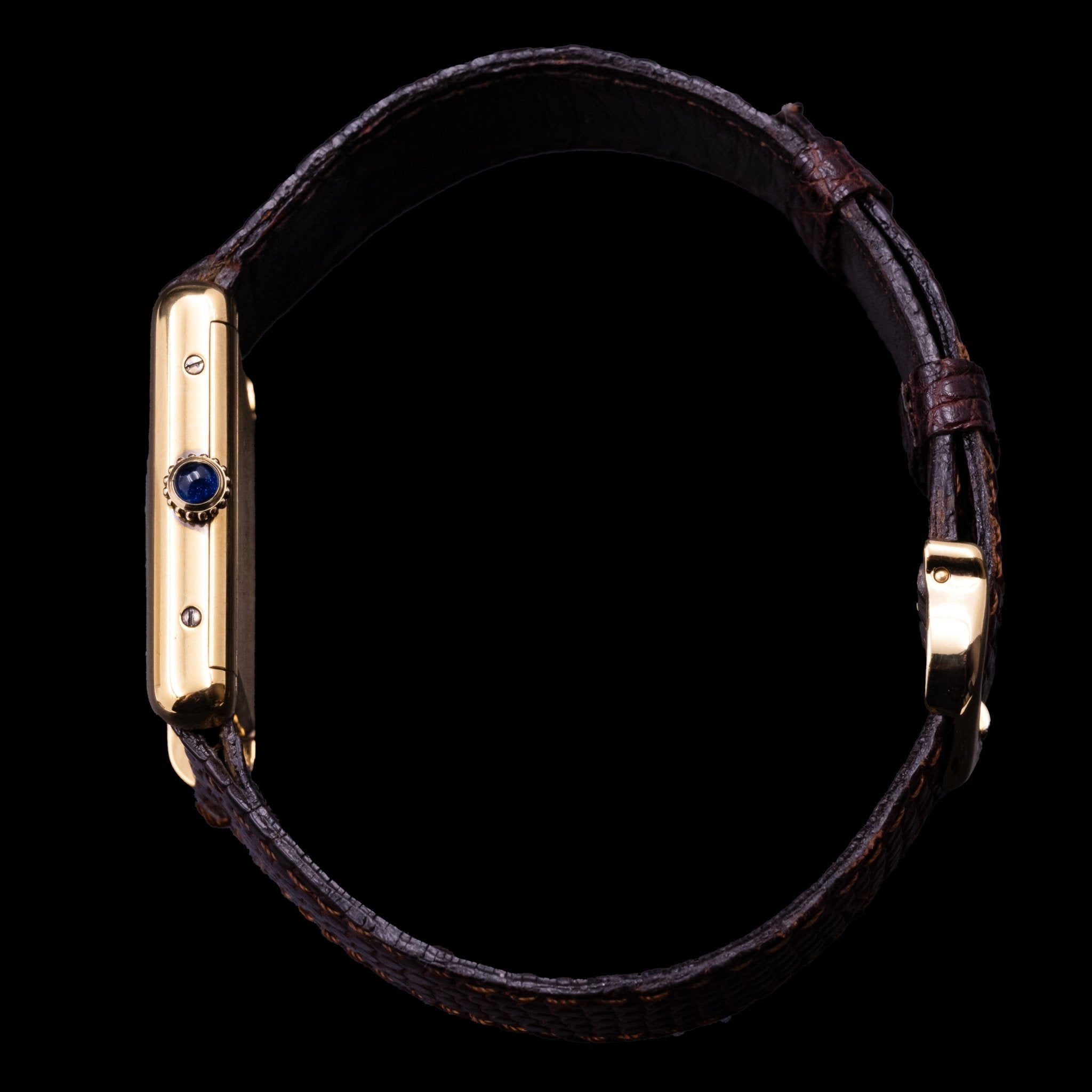 CARTIER TANK MUST HOMME CADRAN CREME - montre vintage - Contre - Temps Paris