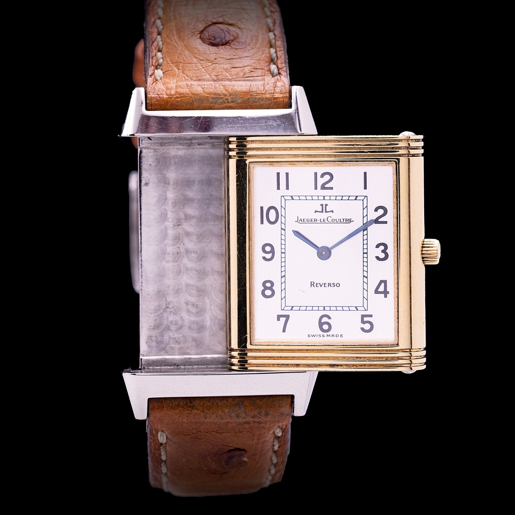 JAEGER - LECOULTRE REVERSO CLASSIQUE OR ET ACIER - montre vintage - Contre - Temps Paris