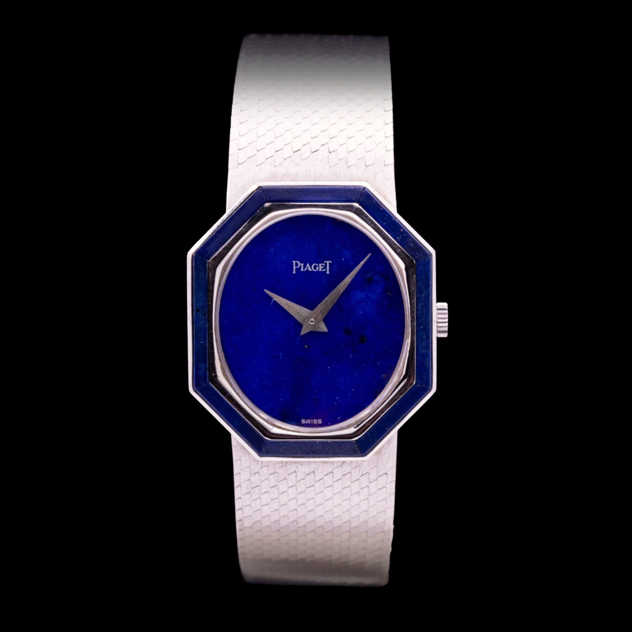 PIAGET LAPIS LAZULI OCTOGONALE - montre vintage - Contre - Temps Paris
