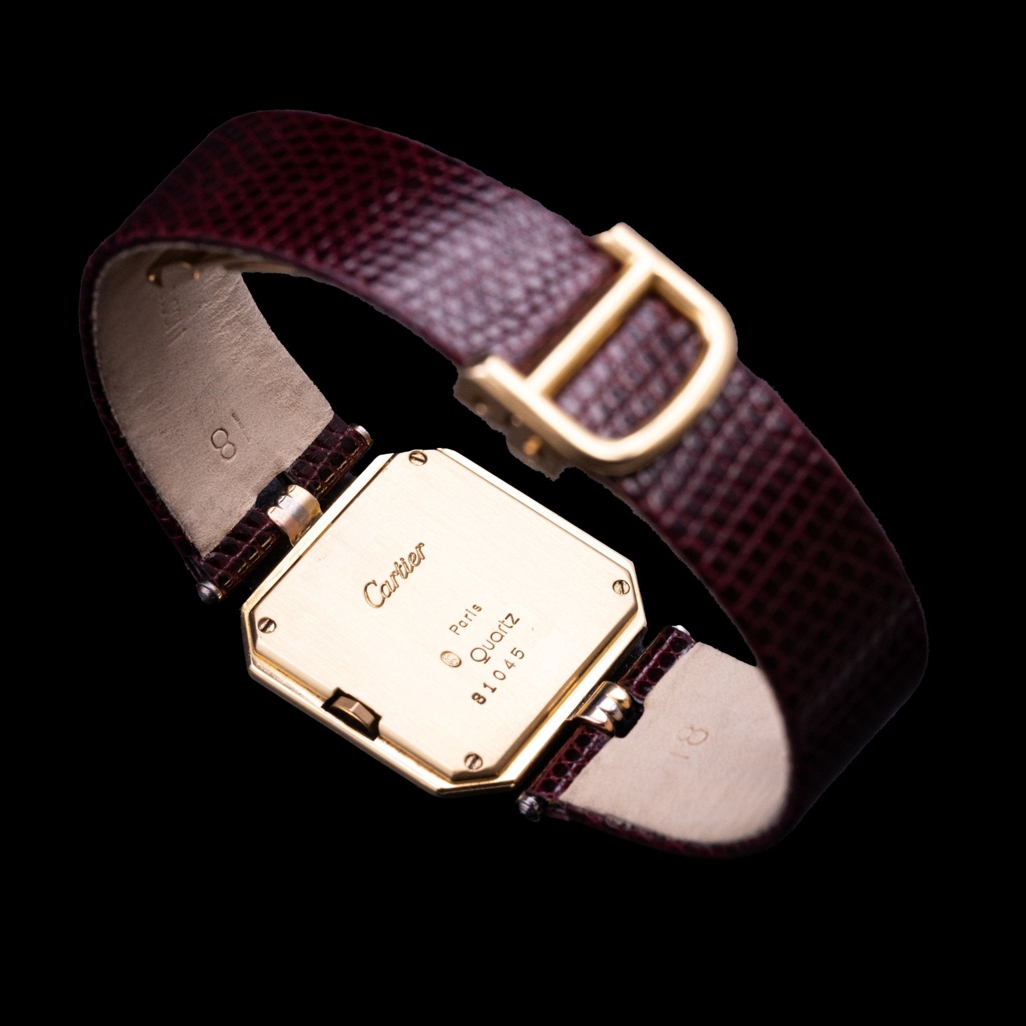 CARTIER CEINTURE TRINITY 3 ORS - montre vintage - Contre - Temps Paris