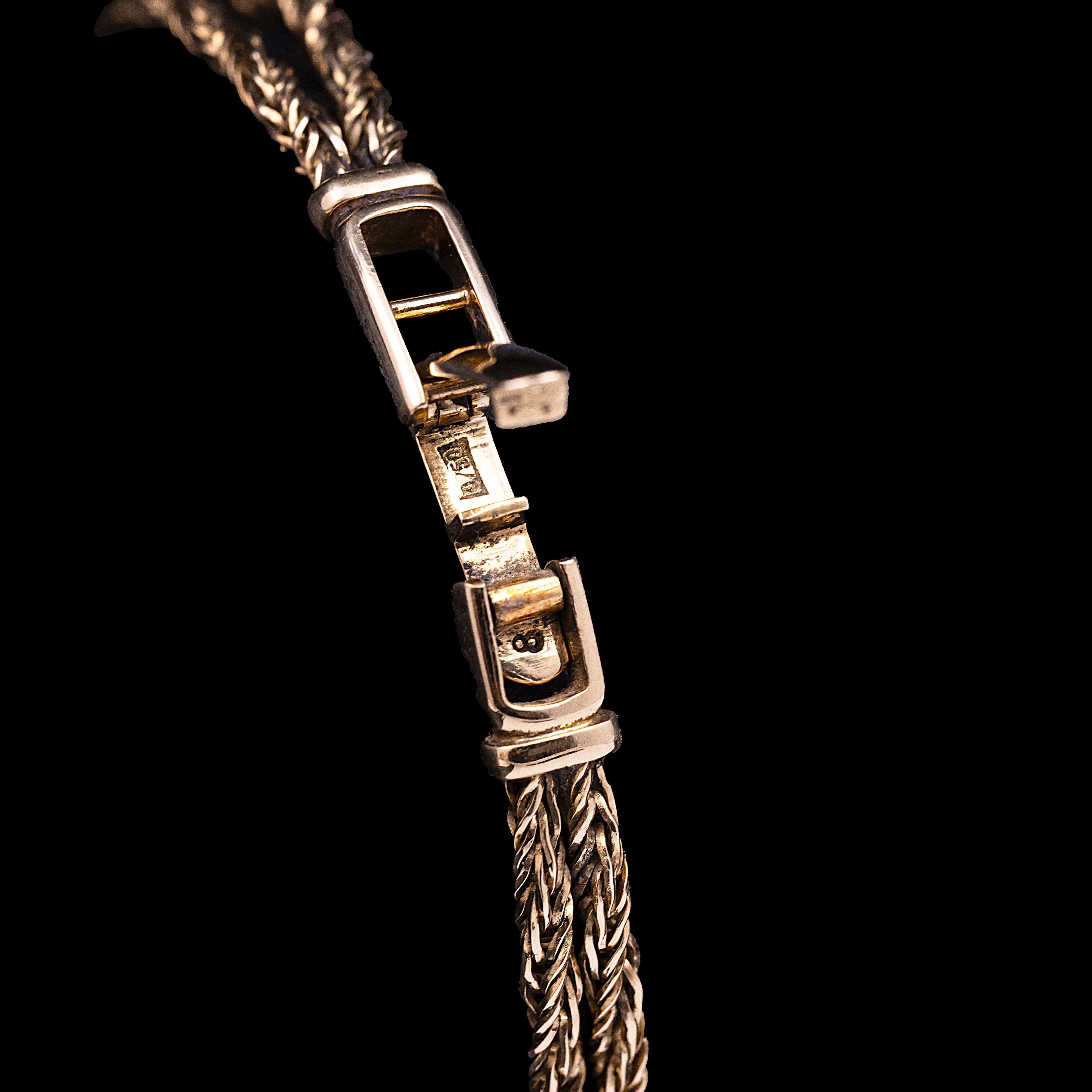 CHOPARD MONTRE HAUTE-JOAILLERIE LADY VINTAGE OR RUBIS ET DIAMANTS