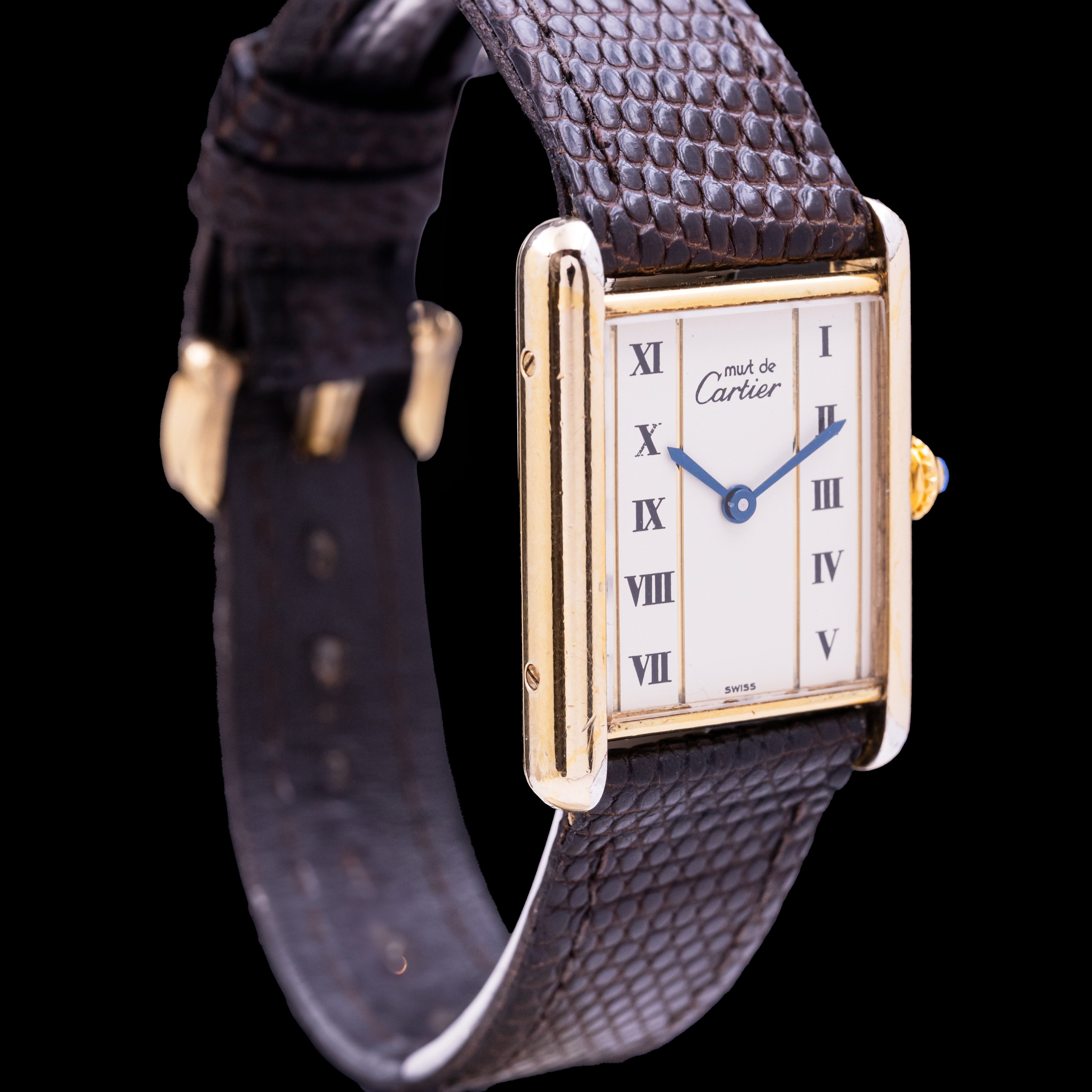 CARTIER TANK MUST CADRAN CREME TAILLE HOMME