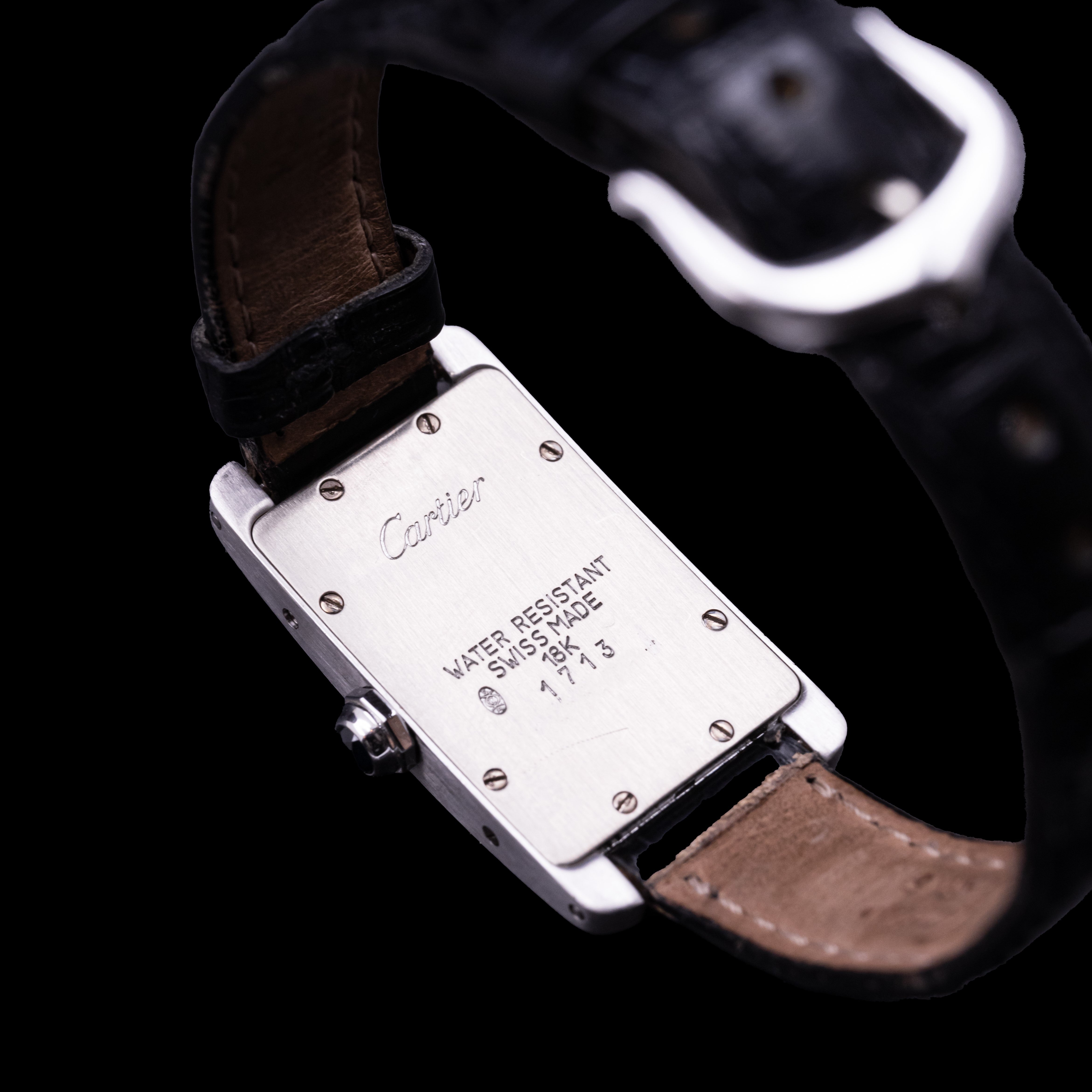 CARTIER TANK AMÉRICAINE WHITE GOLD AND DIAMOND LADY