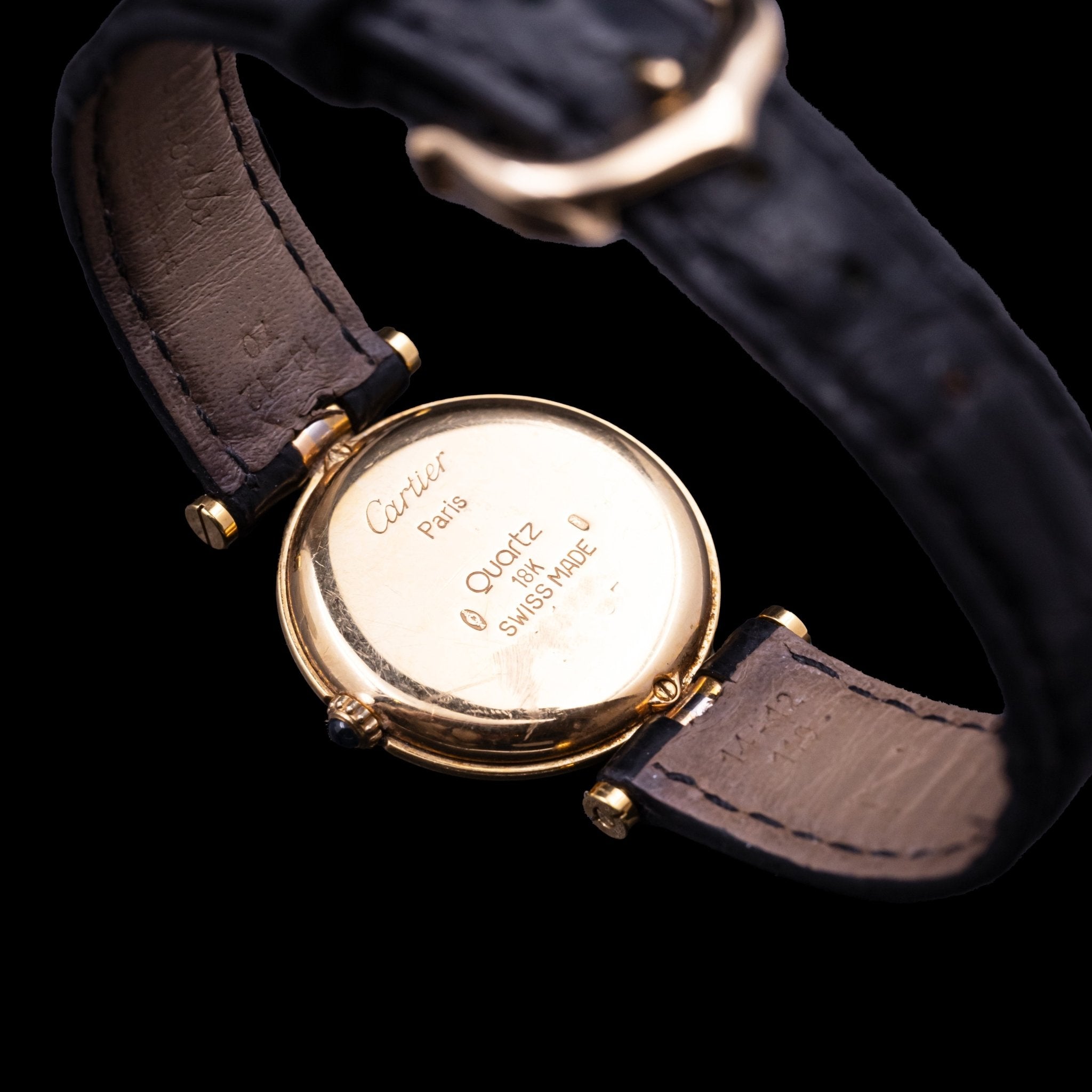 CARTIER VENDOME TRI - COLORE 3 ORS LADY - montre vintage - Contre - Temps Paris