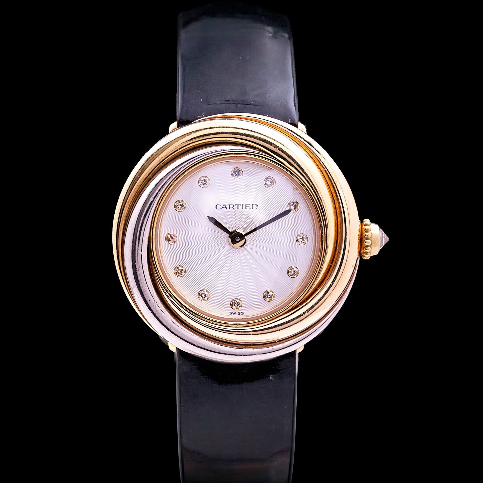 CARTIER TRINITY 3 ORS LADY - montre vintage - Contre - Temps Paris