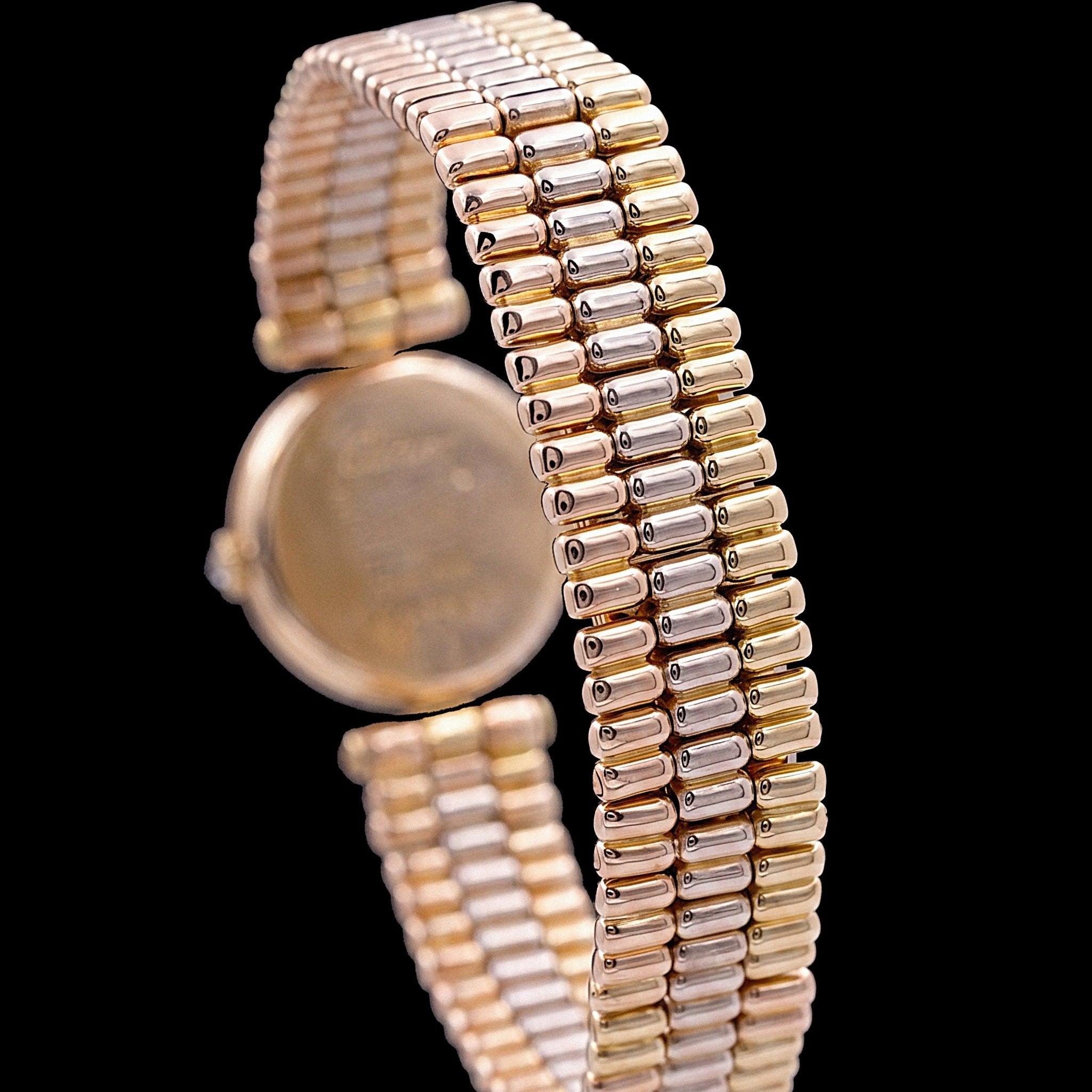 Cartier Vendôme Lady — Trois ors 18 carats, années 1990 - montre vintage - Contre - Temps Paris