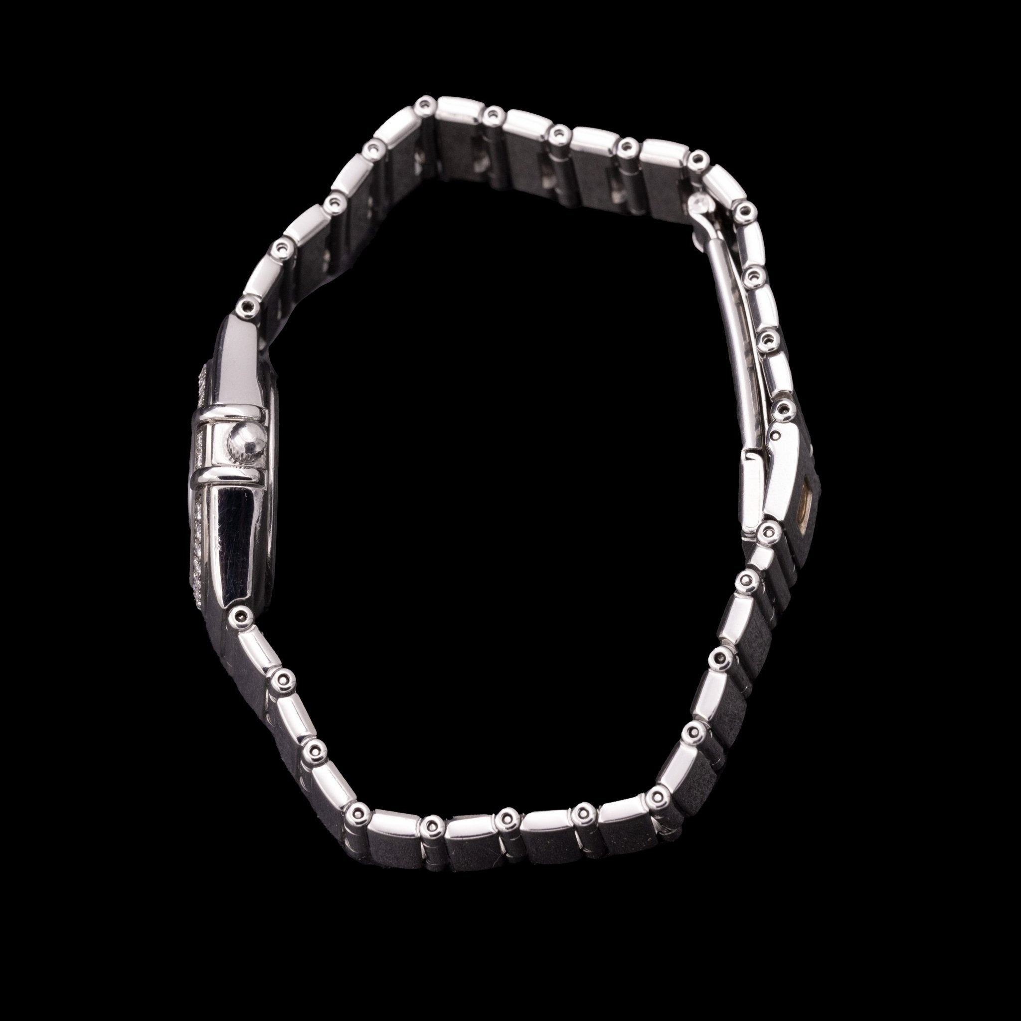 Omega Constellation My Choice Ref. 1465.71.00 — Acier diamants, circa 1998, cadran noir - montre vintage - Contre - Temps Paris